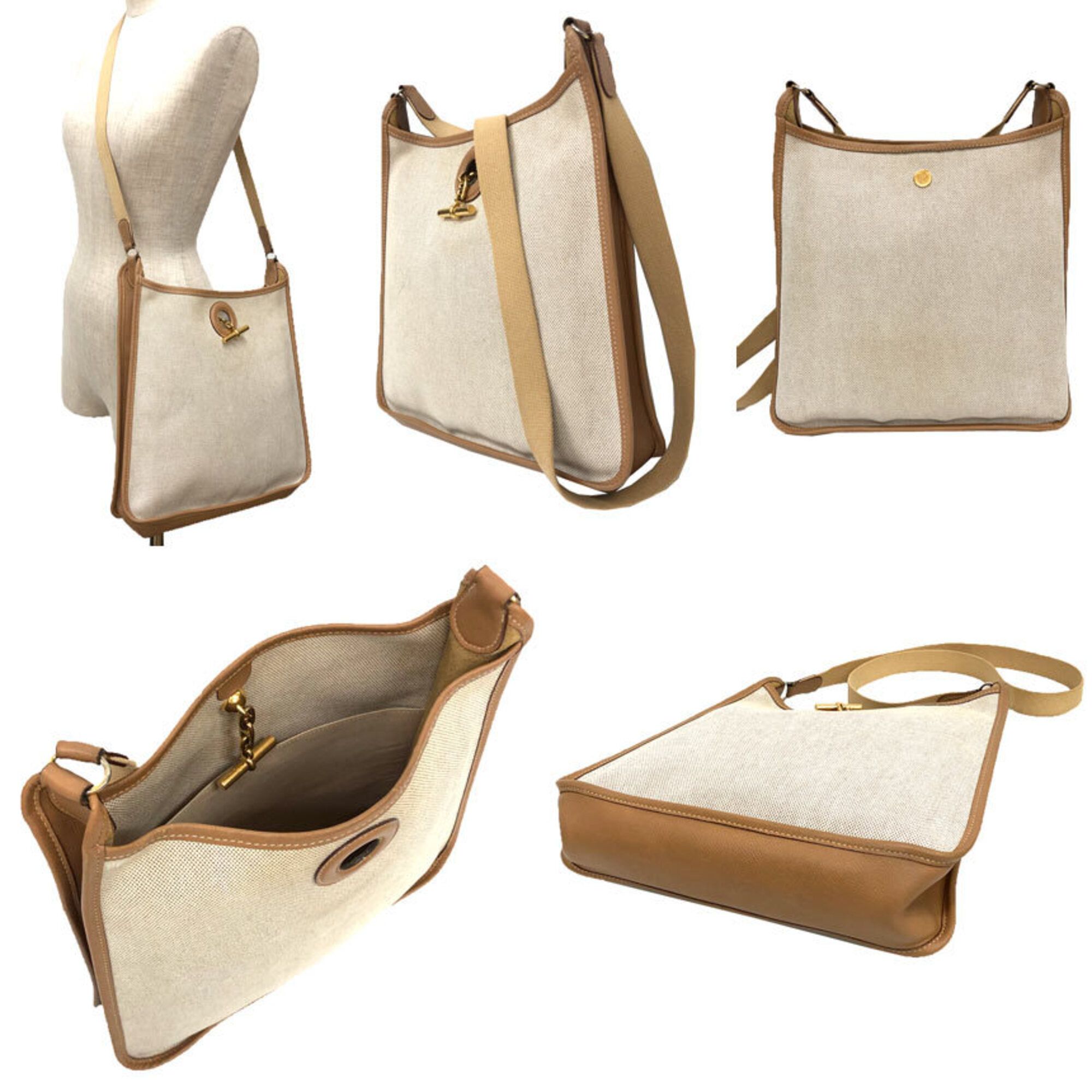 Canvas Leather Shoulder Bag (Pre-Owned) - Hermes - Modalova