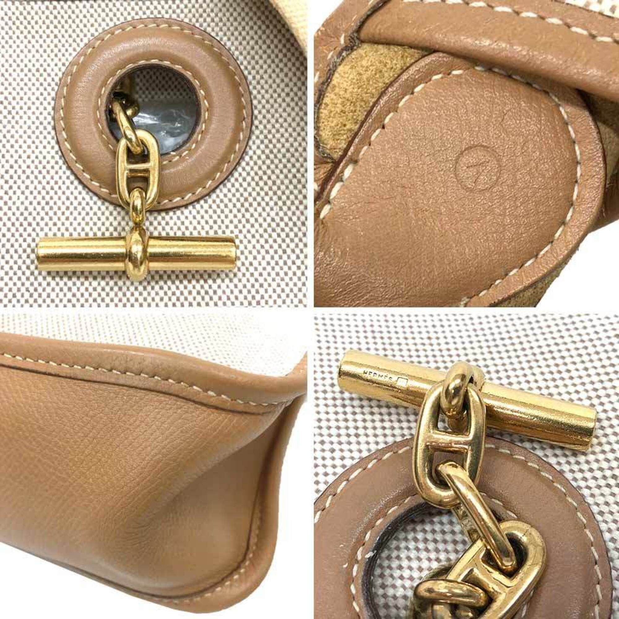 Canvas Leather Shoulder Bag (Pre-Owned) - Hermes - Modalova