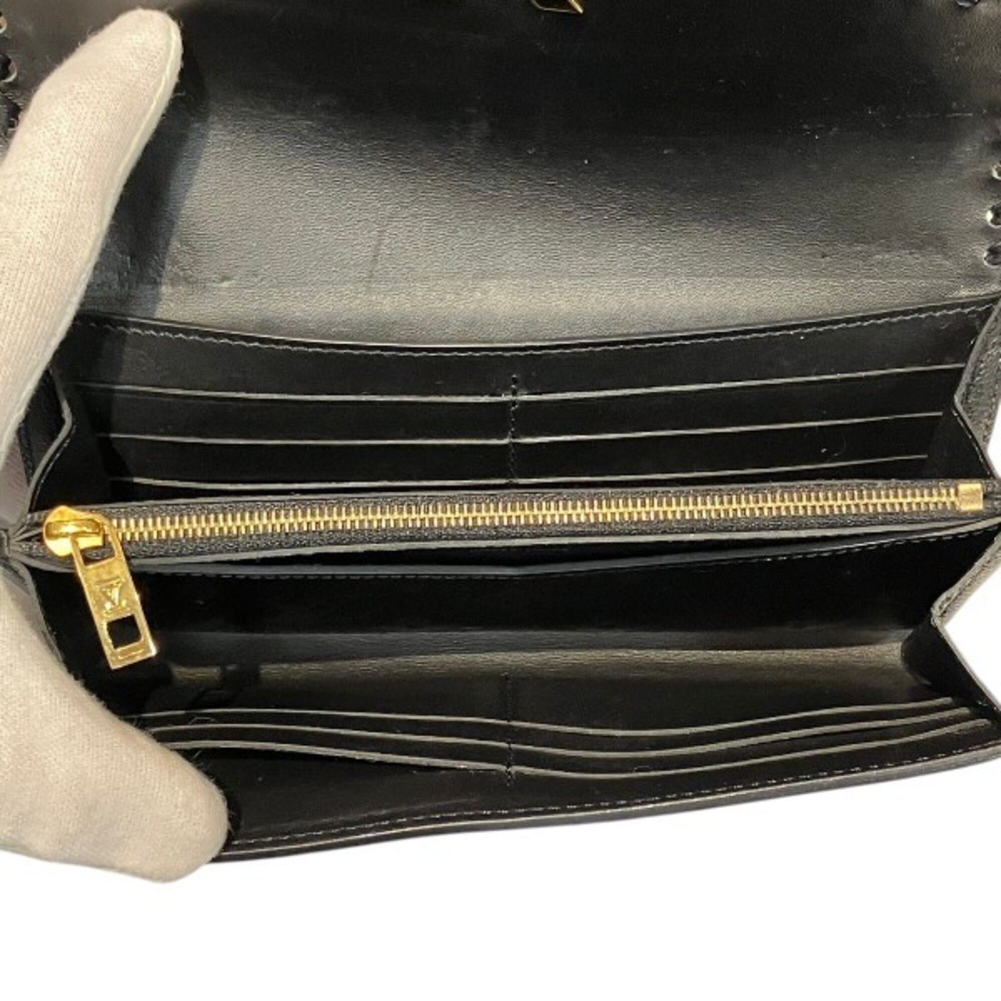 Monogram Leather Long Wallet (Bi-Fold) (Pre-Owned) - Louis Vuitton - Modalova