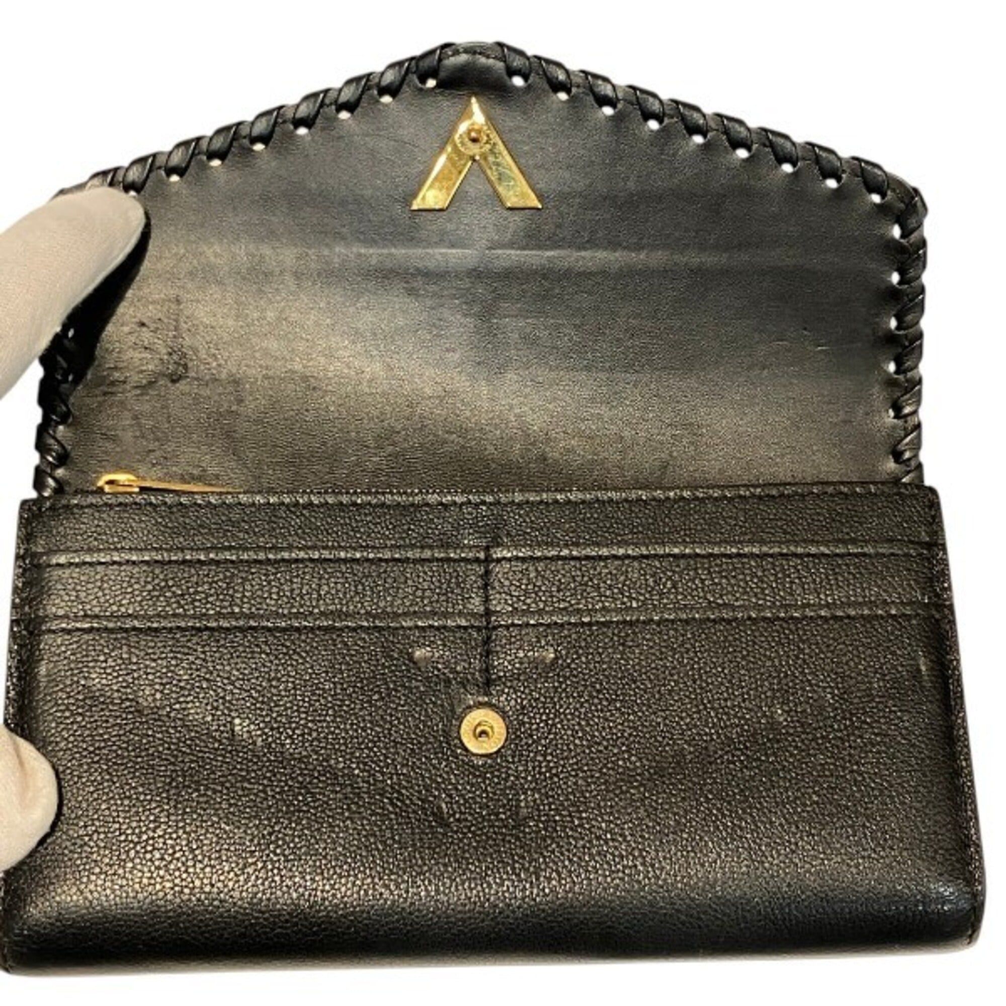 Monogram Leather Long Wallet (Bi-Fold) (Pre-Owned) - Louis Vuitton - Modalova