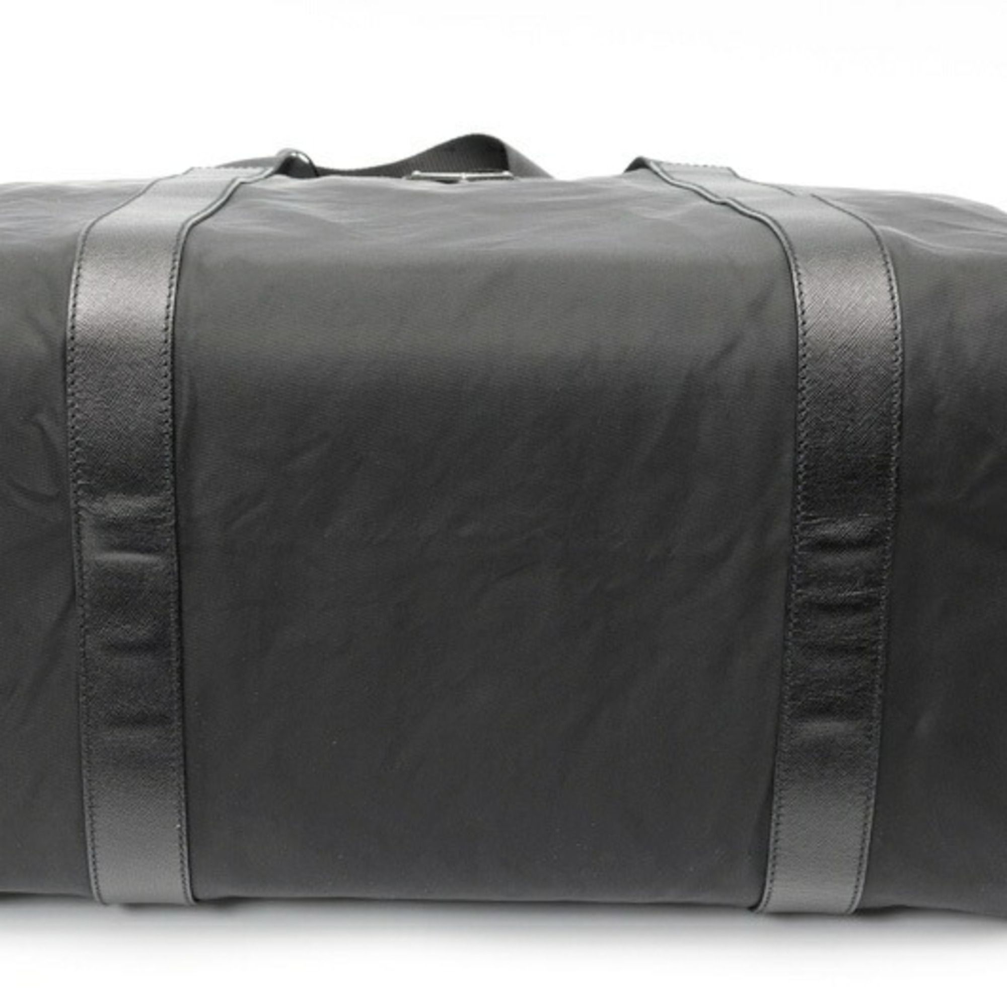 Fabric Leather Boston Bag (Pre-Owned) - Prada - Modalova
