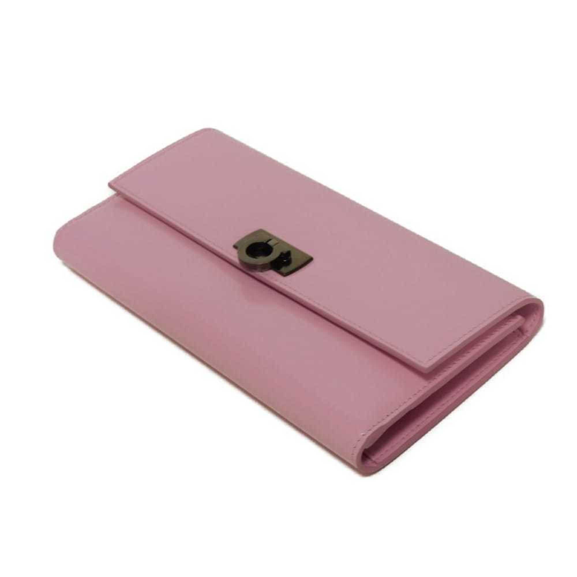 Leather Long Wallet (Tri-Fold) (Pre-Owned) - Salvatore Ferragamo - Modalova