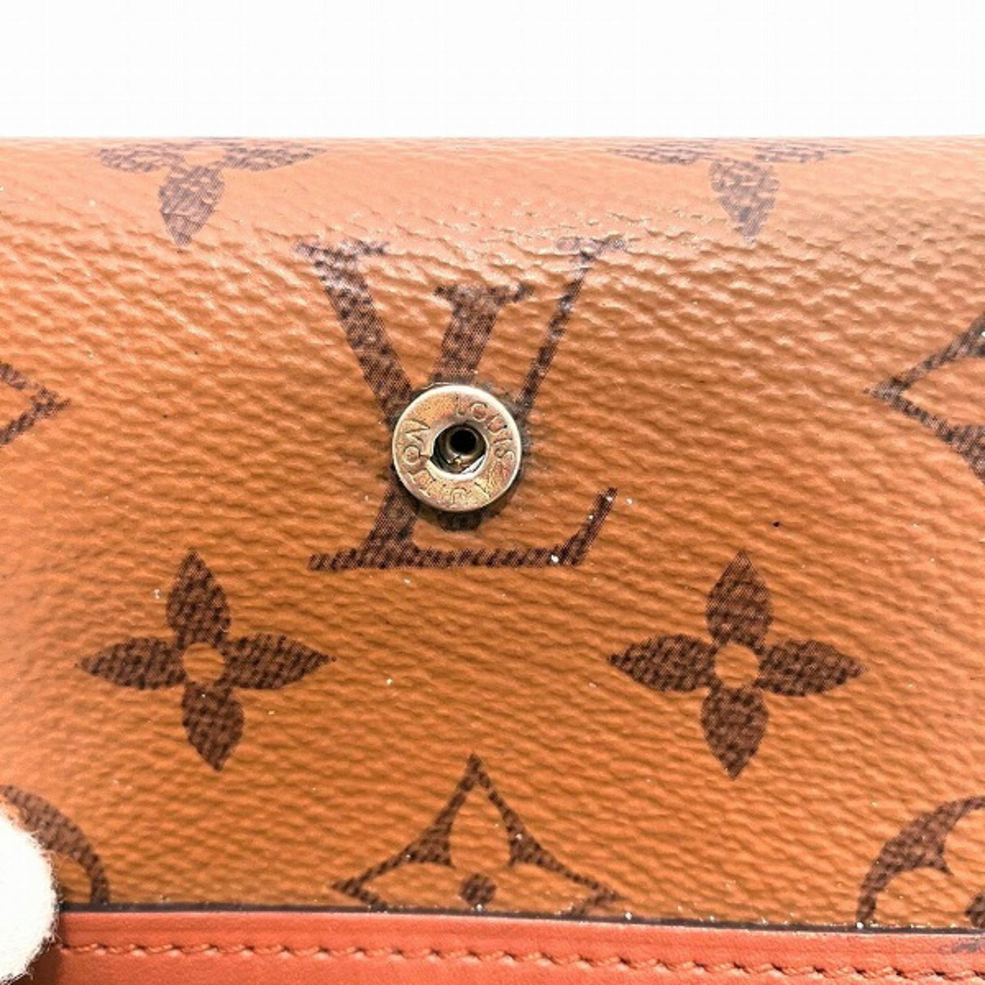 Monogram Reverse Leather Wallet (Tri-Fold) (Pre-Owned) - Louis Vuitton - Modalova