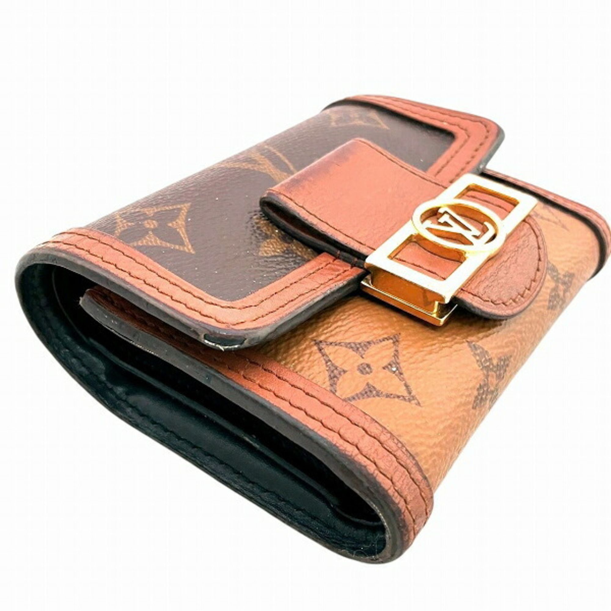 Monogram Reverse Leather Wallet (Tri-Fold) (Pre-Owned) - Louis Vuitton - Modalova