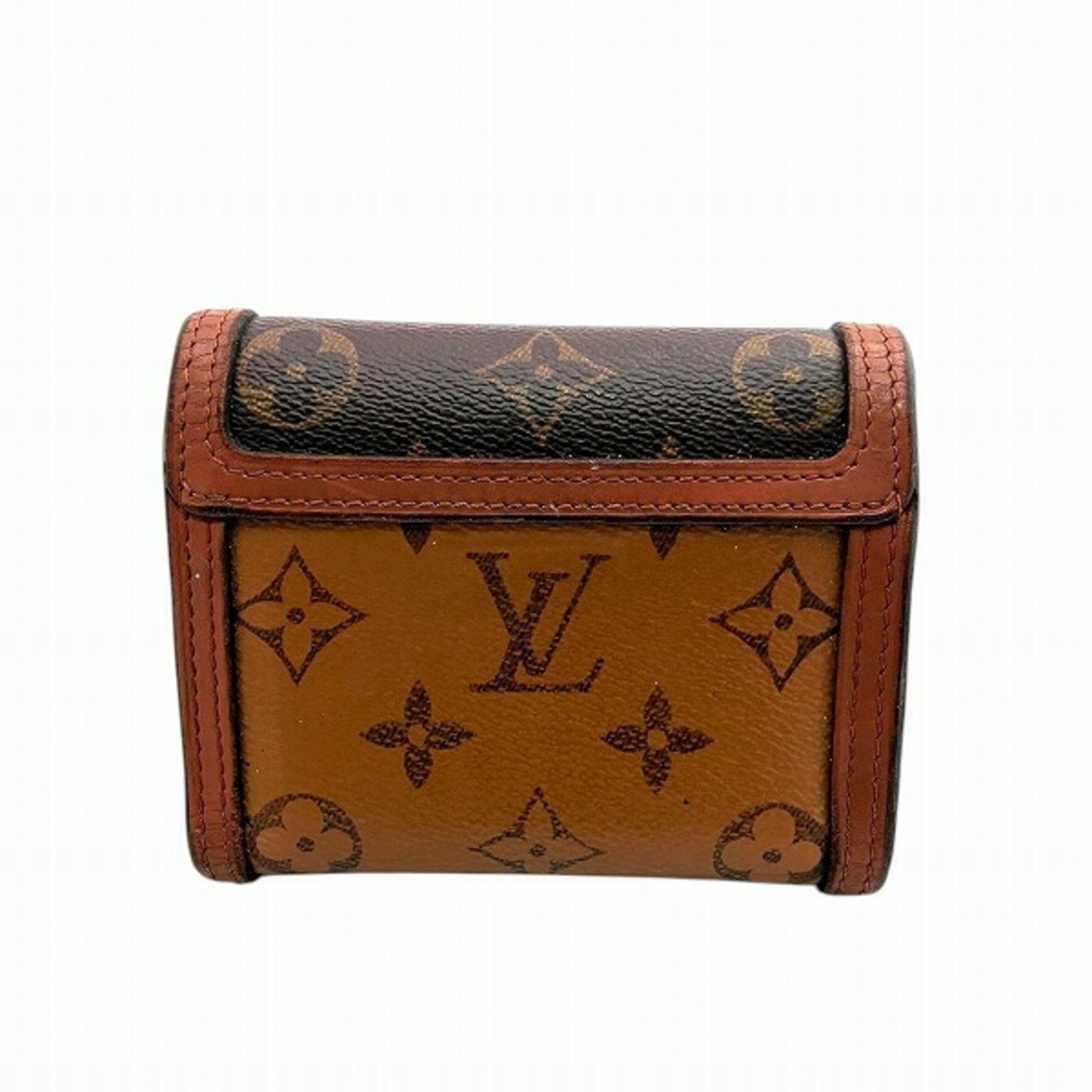 Monogram Reverse Leather Wallet (Tri-Fold) (Pre-Owned) - Louis Vuitton - Modalova