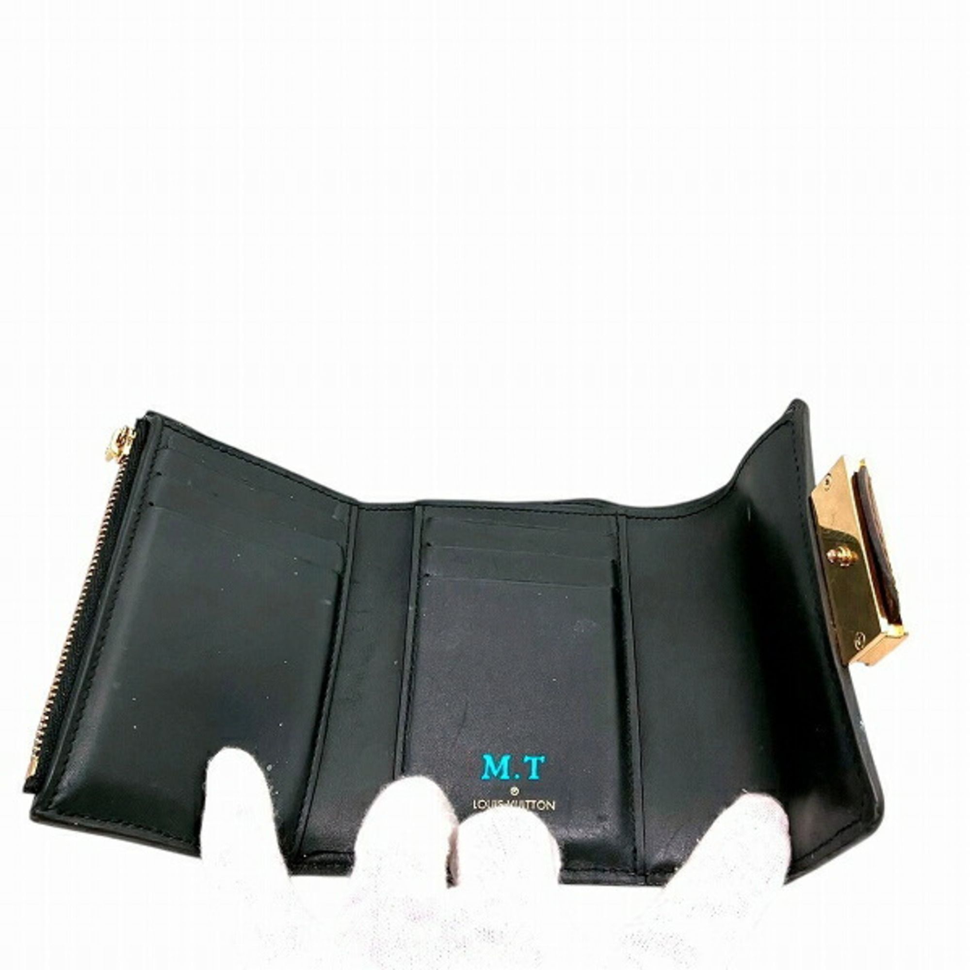 Monogram Reverse Leather Wallet (Tri-Fold) (Pre-Owned) - Louis Vuitton - Modalova