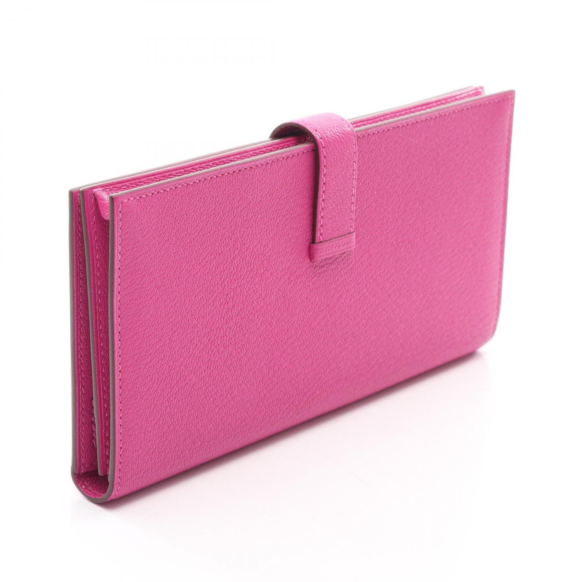 Chevre Leather Long Wallet (Bi-Fold) (Pre-Owned) - Hermes - Modalova