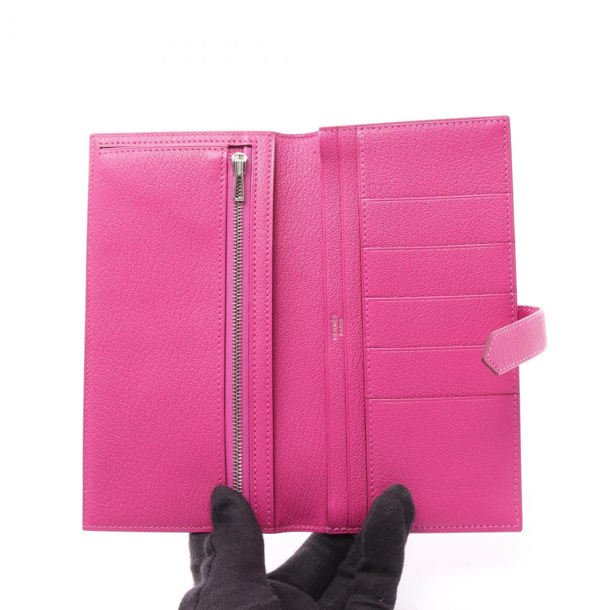 Chevre Leather Long Wallet (Bi-Fold) (Pre-Owned) - Hermes - Modalova