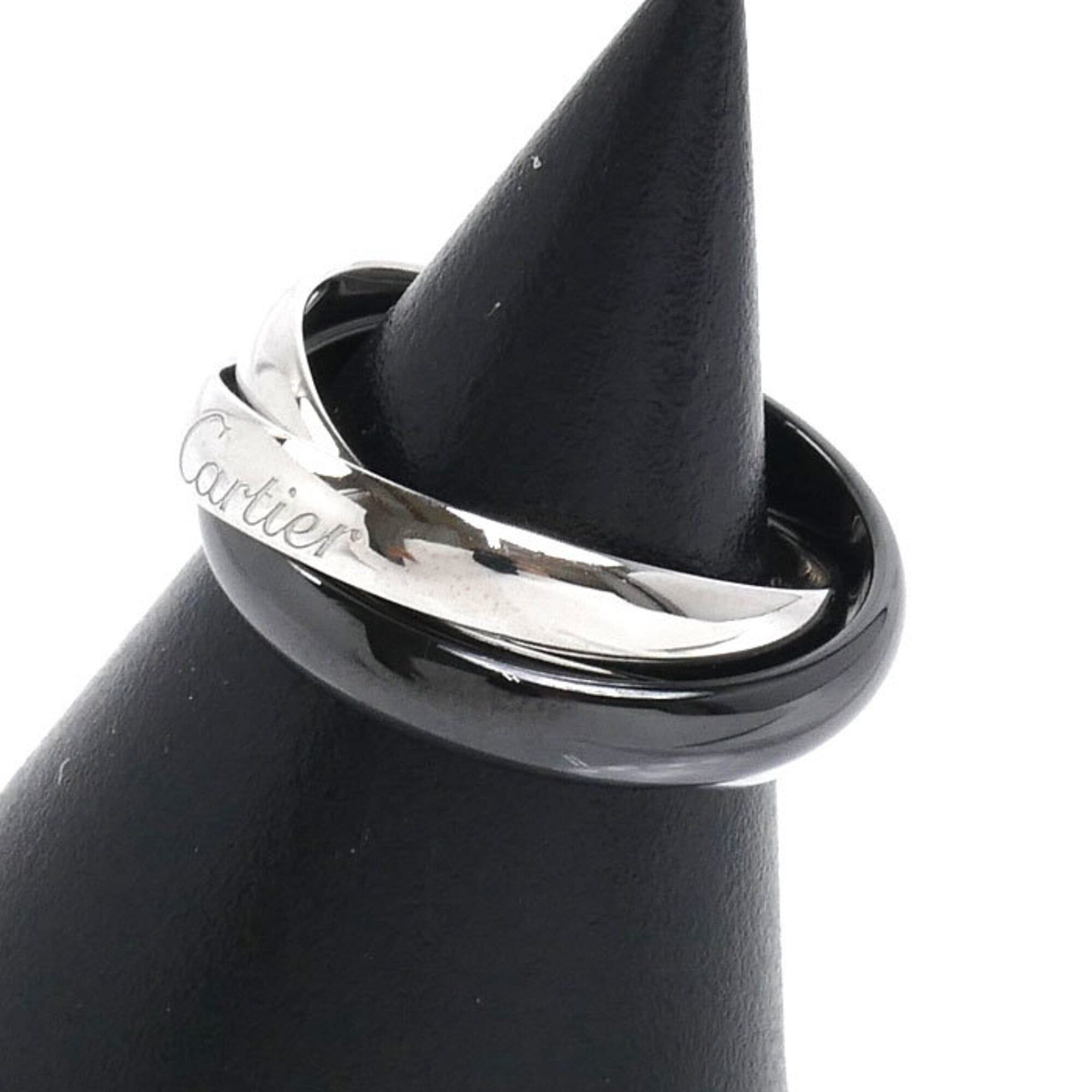 White Gold (18K) Ceramic Band Ring (Pre-Owned) - Cartier - Modalova