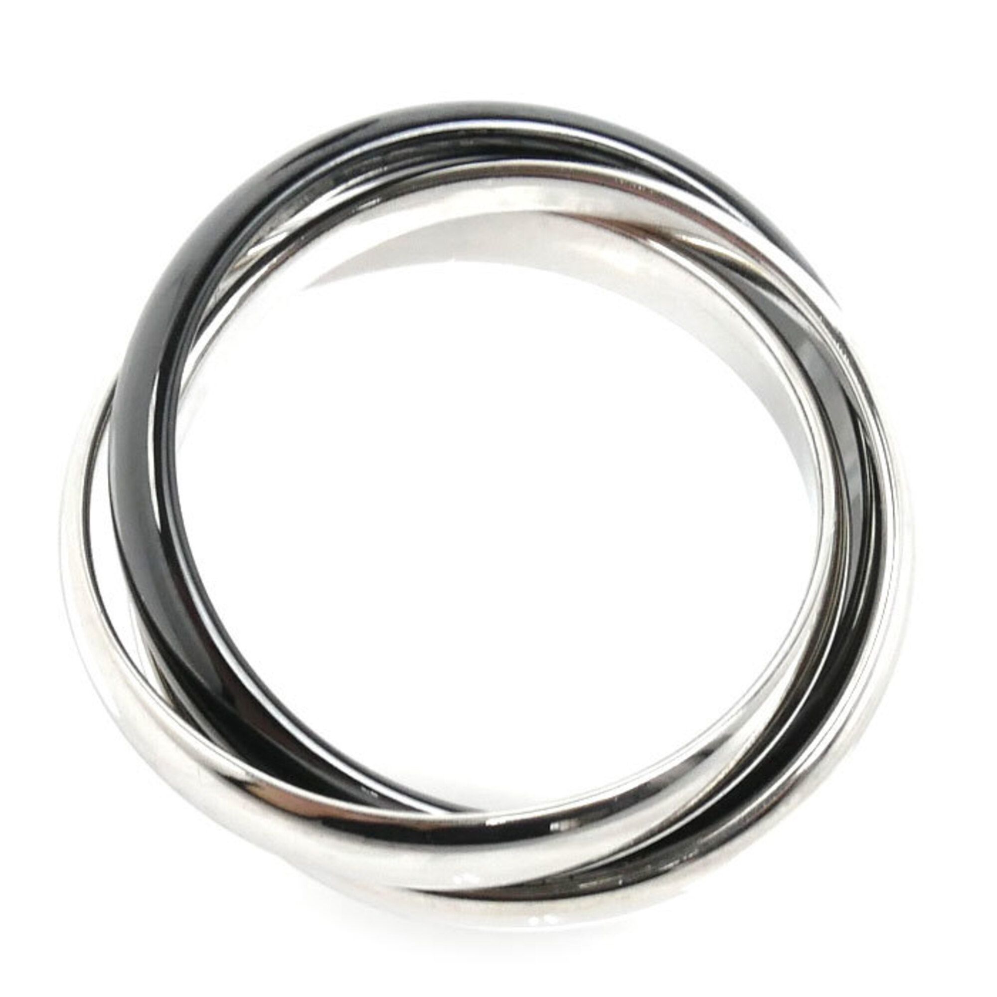 White Gold (18K) Ceramic Band Ring (Pre-Owned) - Cartier - Modalova