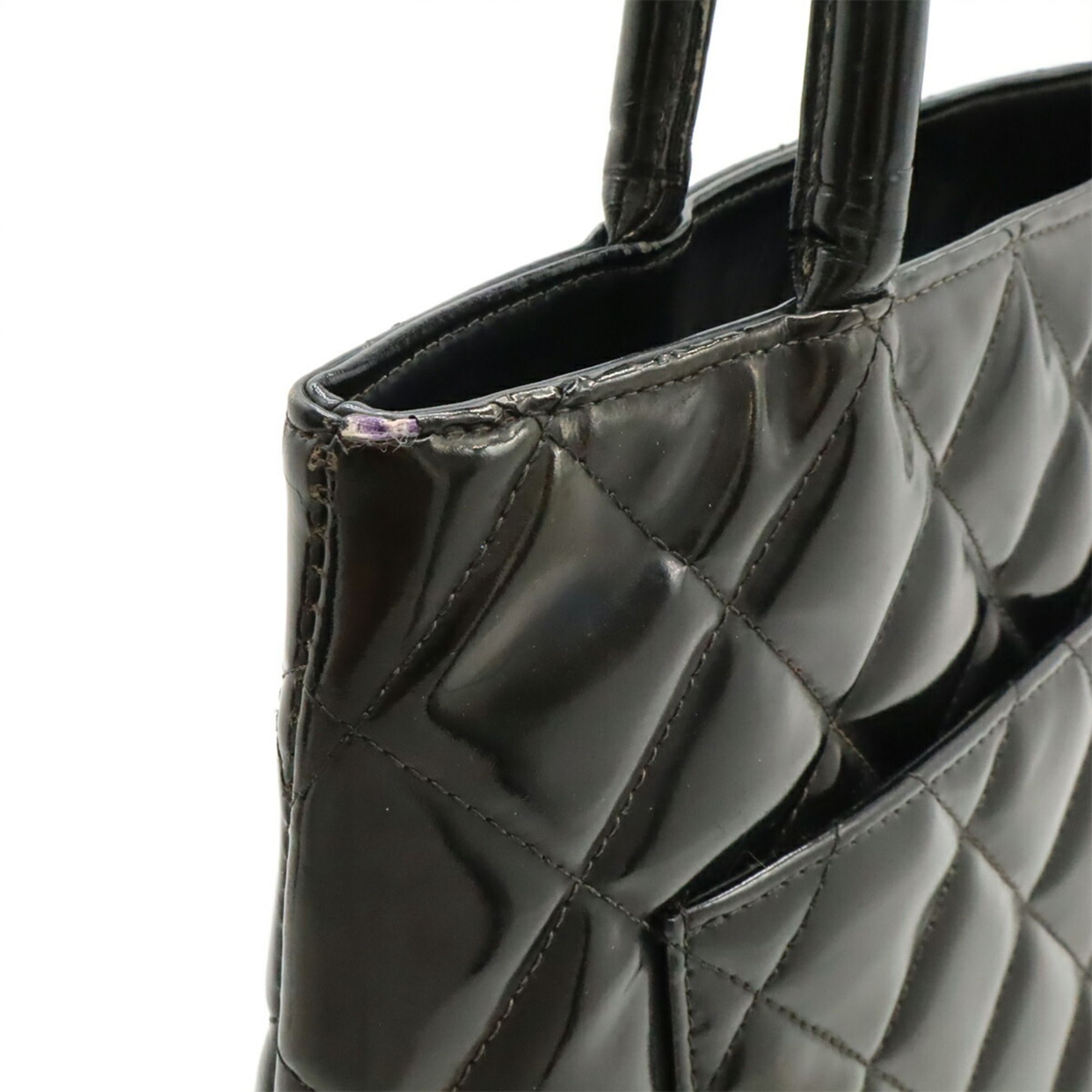 Patent Leather Shoulder Bag Tote Bag (Pre-Owned) - Chanel - Modalova