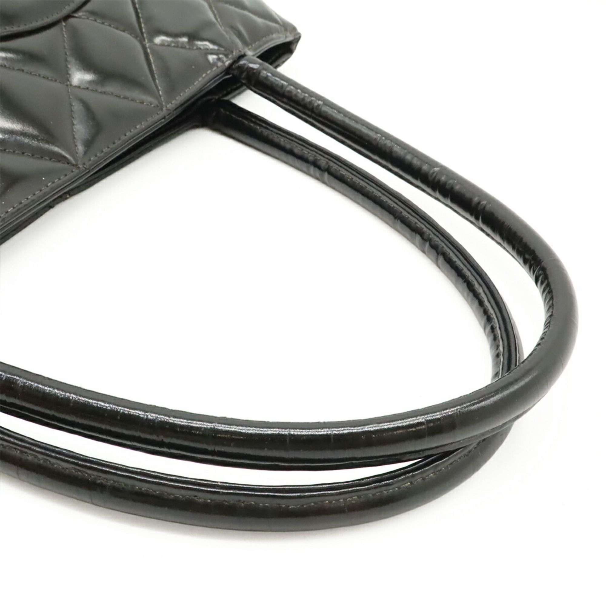 Patent Leather Shoulder Bag Tote Bag (Pre-Owned) - Chanel - Modalova