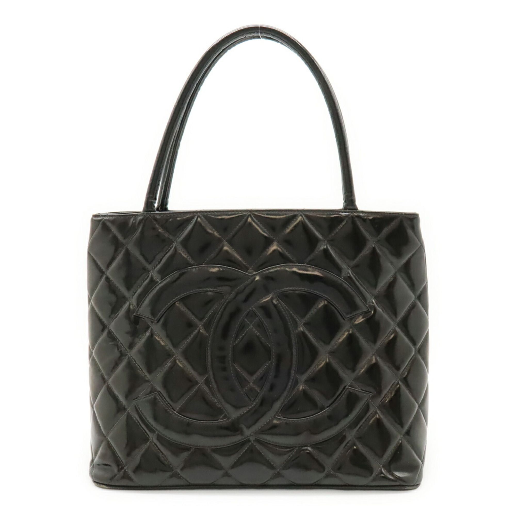 Patent Leather Shoulder Bag Tote Bag (Pre-Owned) - Chanel - Modalova