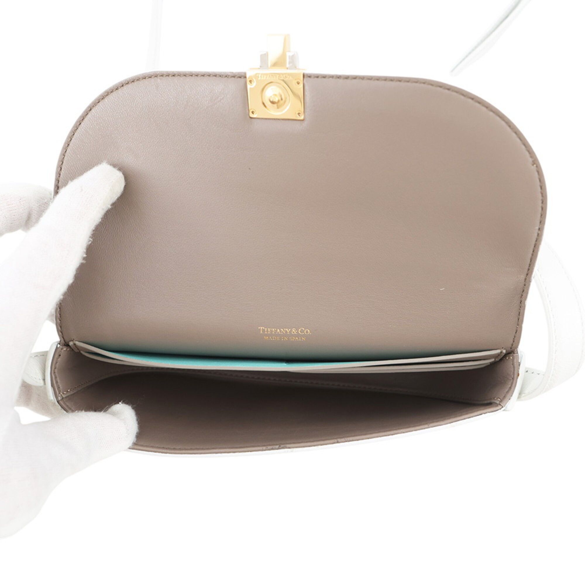 Leather Handbag Shoulder Bag (Pre-Owned) - Tiffany - Modalova