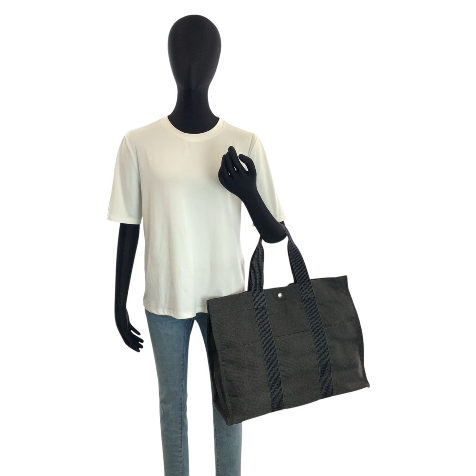 Polyamide Polyester Handbag Tote Bag (Pre-Owned) - Hermes - Modalova