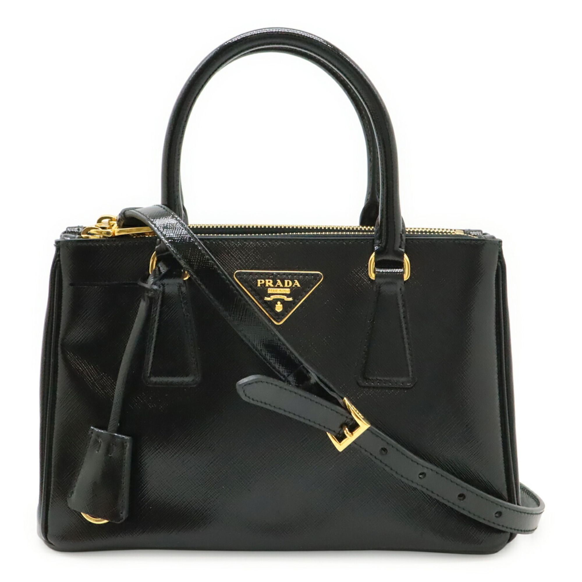 Patent Leather Handbag Shoulder Bag (Pre-Owned) - Prada - Modalova