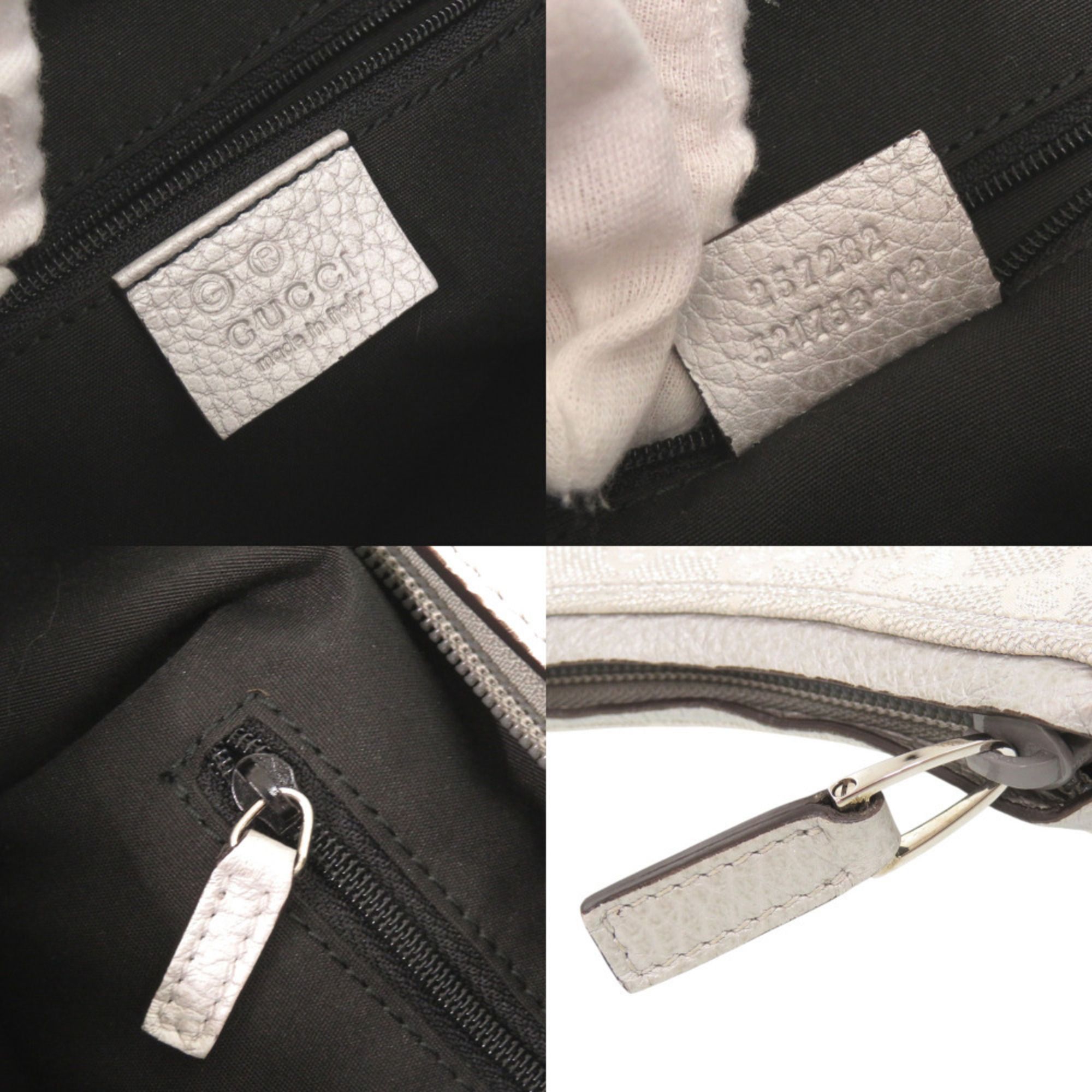 Gg Canvas Leather Shoulder Bag (Pre-Owned) - Gucci - Modalova