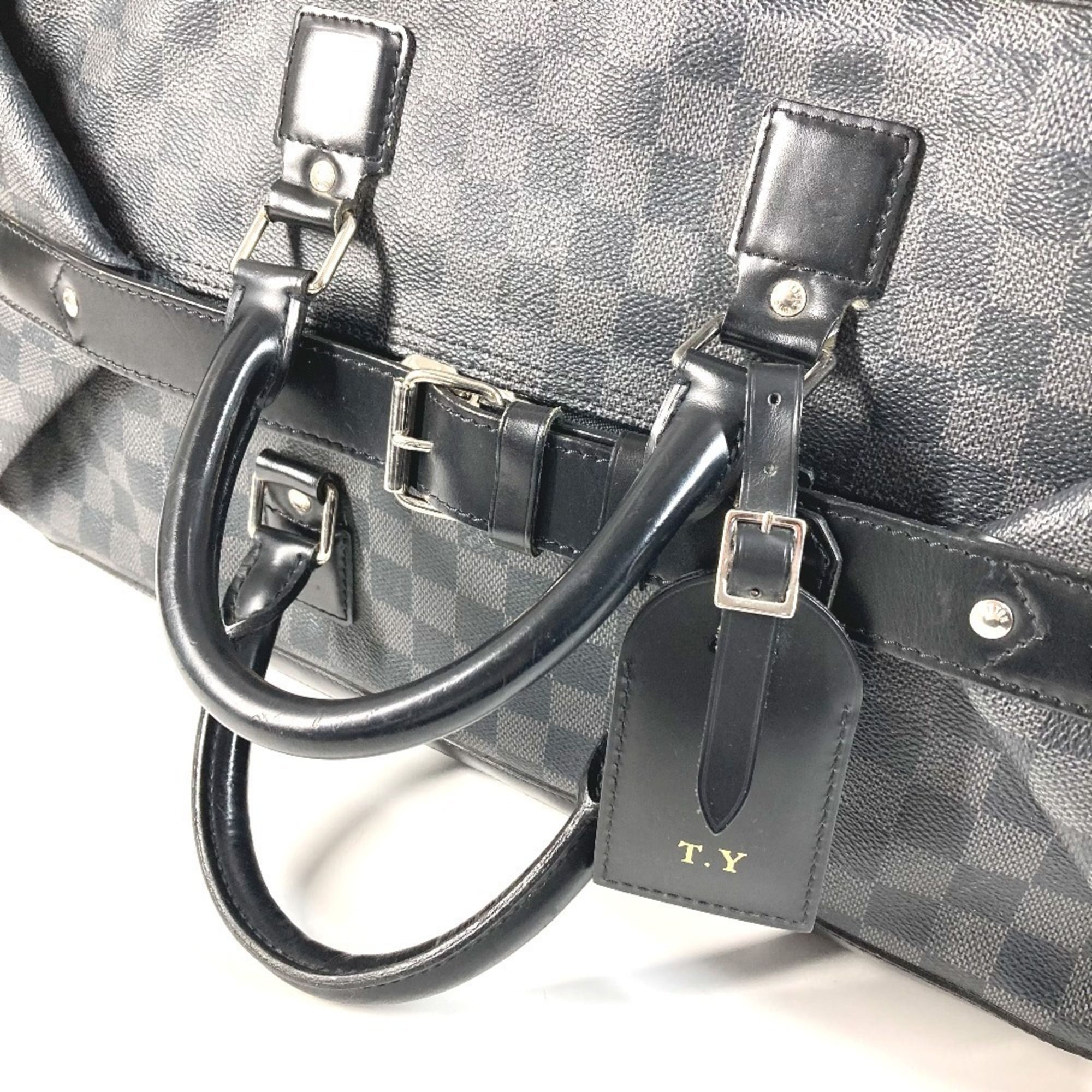 Damier Graphite Boston Bag Handbag (Pre-Owned) - Louis Vuitton - Modalova