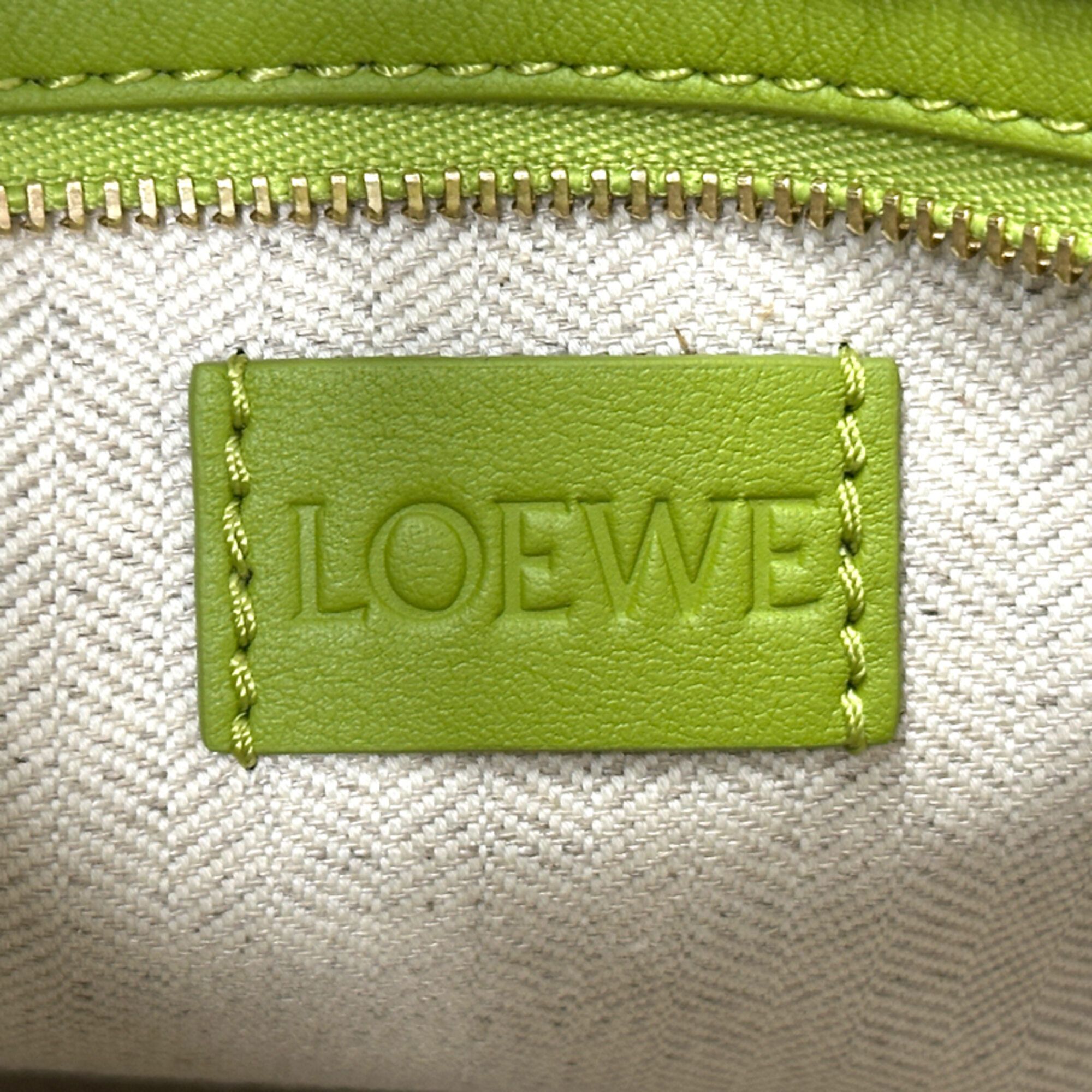 Raffia Leather Handbag Shoulder Bag (Pre-Owned) - Loewe - Modalova