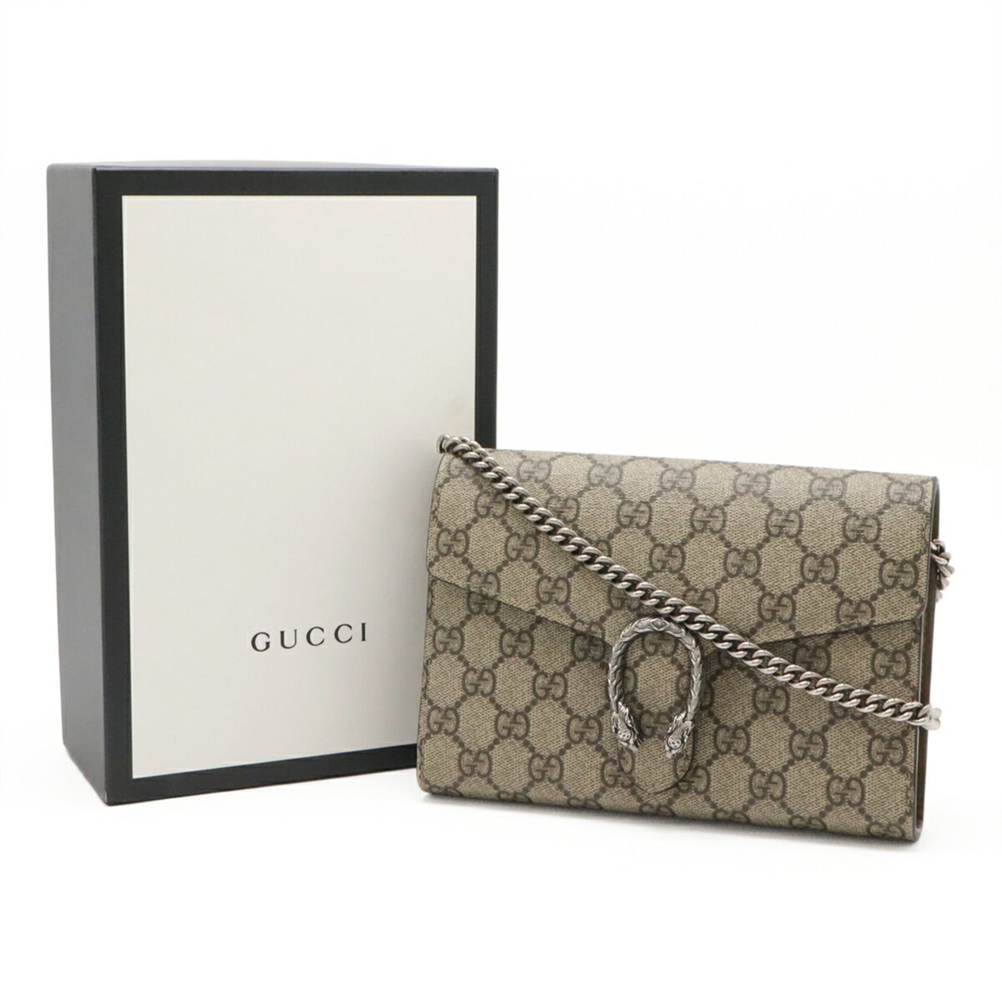Coated Canvas Leather Chain/Shoulder Wallet (Pre-Owned) - Gucci - Modalova