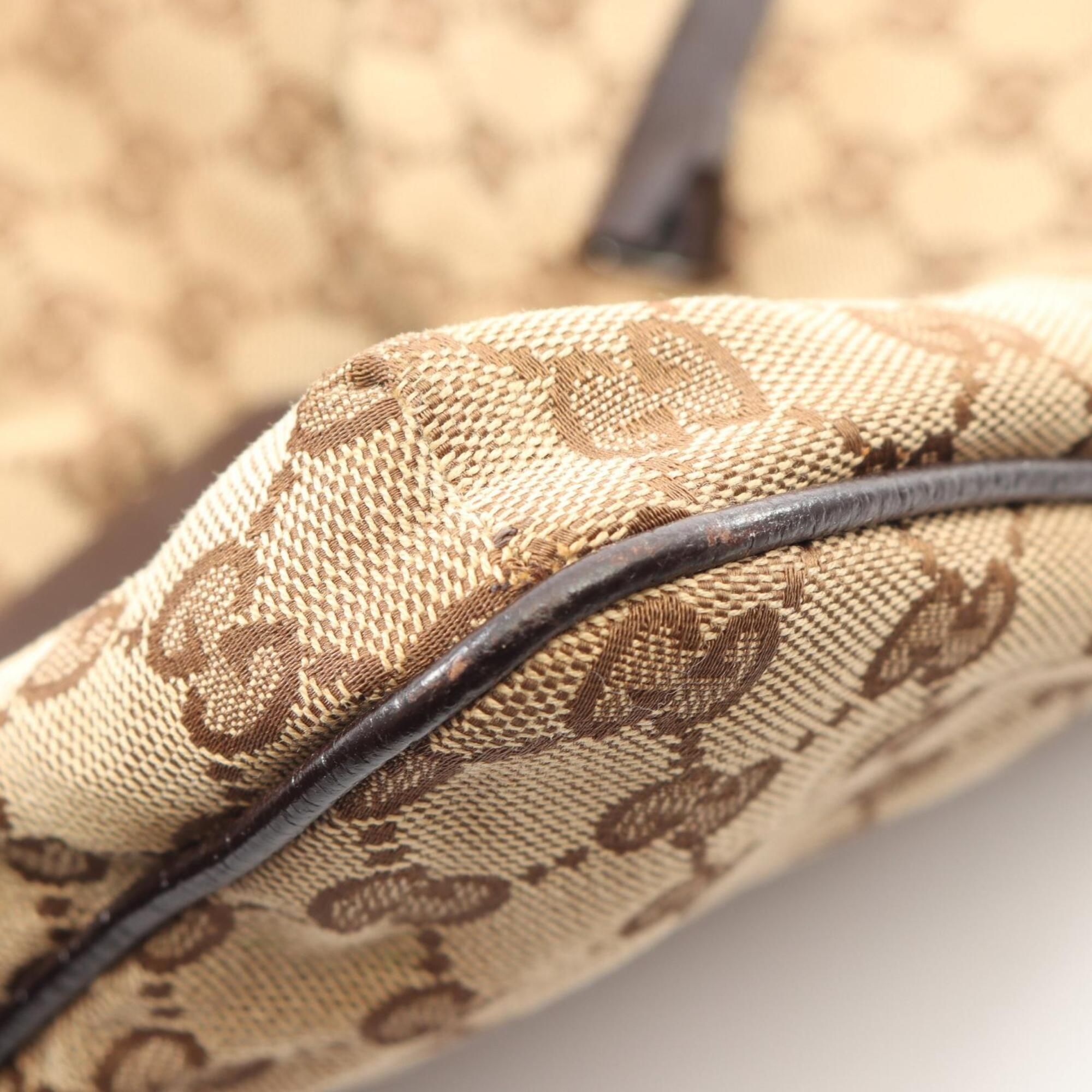 Canvas Leather Handbag Shoulder Bag (Pre-Owned) - Gucci - Modalova