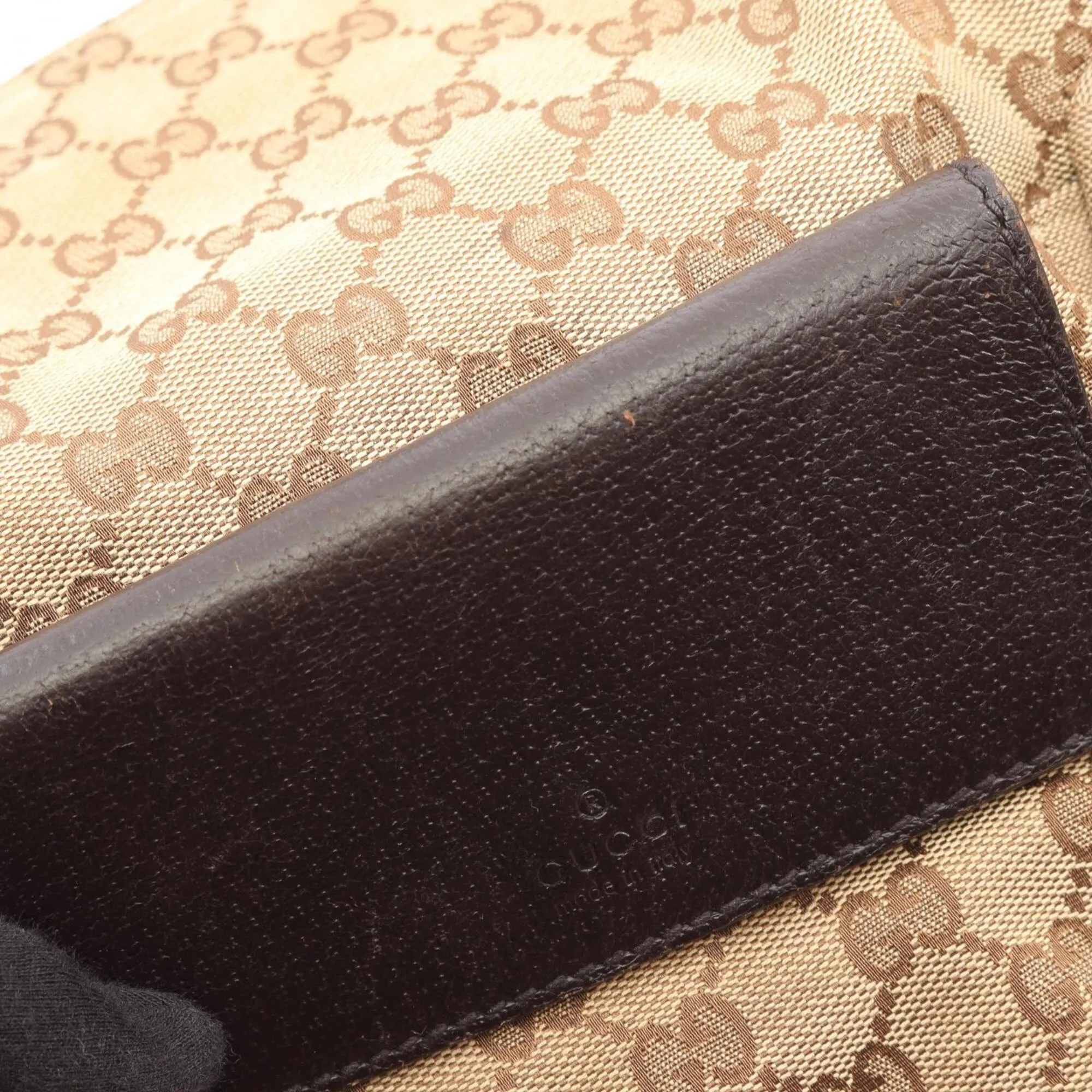 Canvas Leather Handbag Shoulder Bag (Pre-Owned) - Gucci - Modalova
