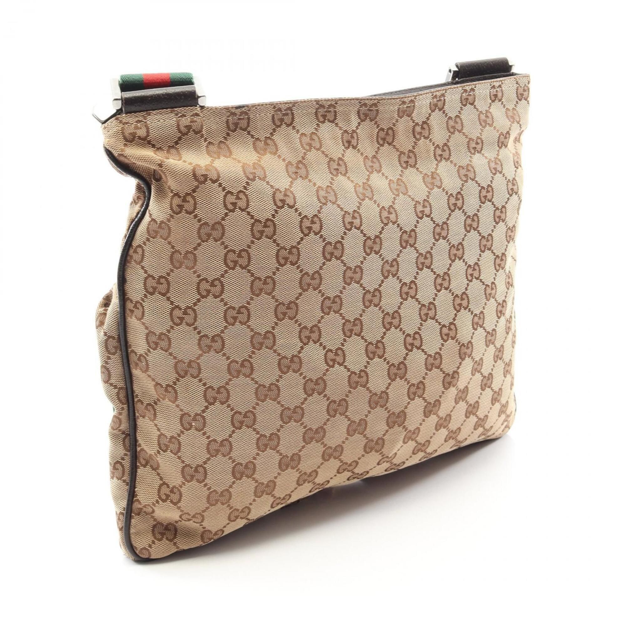 Canvas Leather Handbag Shoulder Bag (Pre-Owned) - Gucci - Modalova