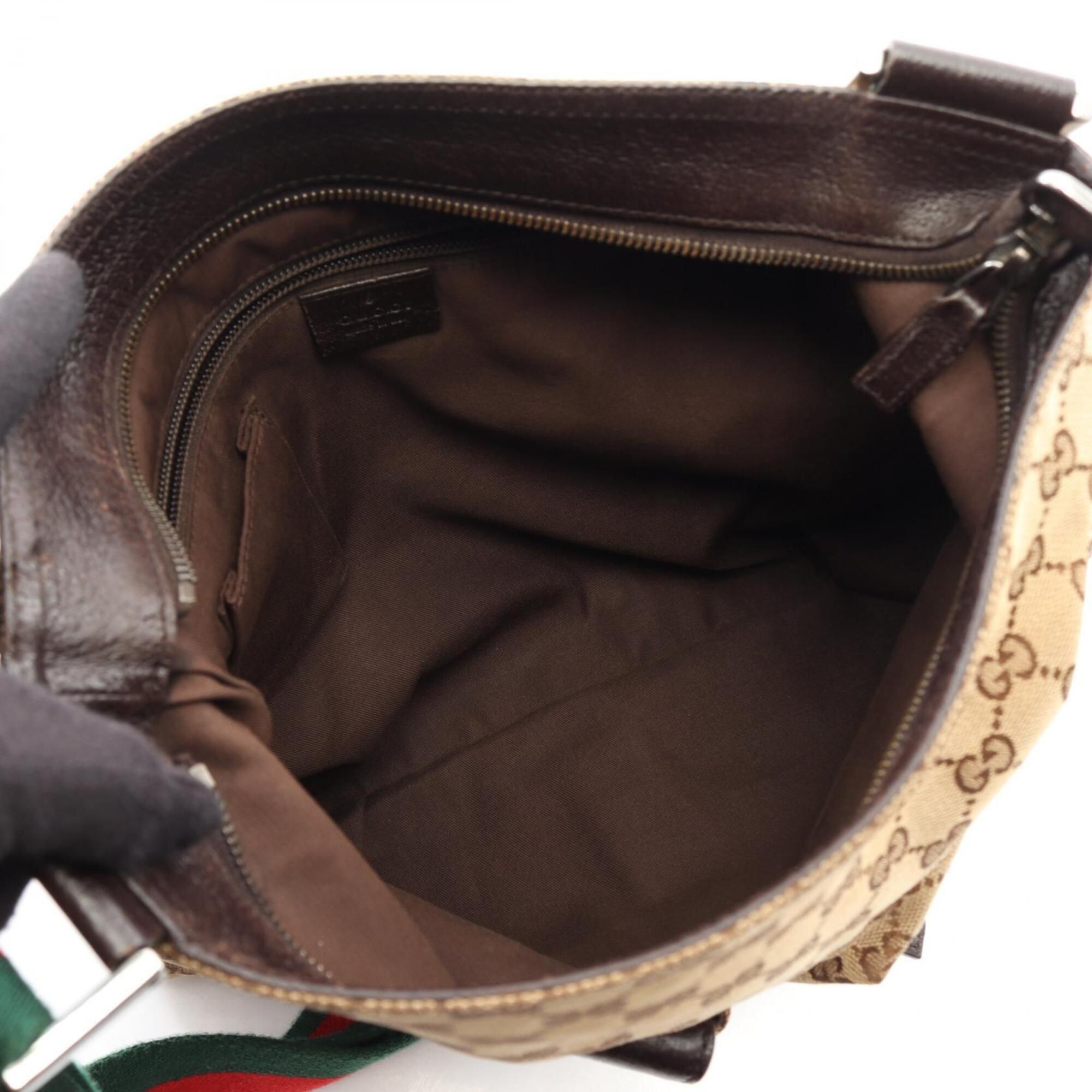 Canvas Leather Handbag Shoulder Bag (Pre-Owned) - Gucci - Modalova