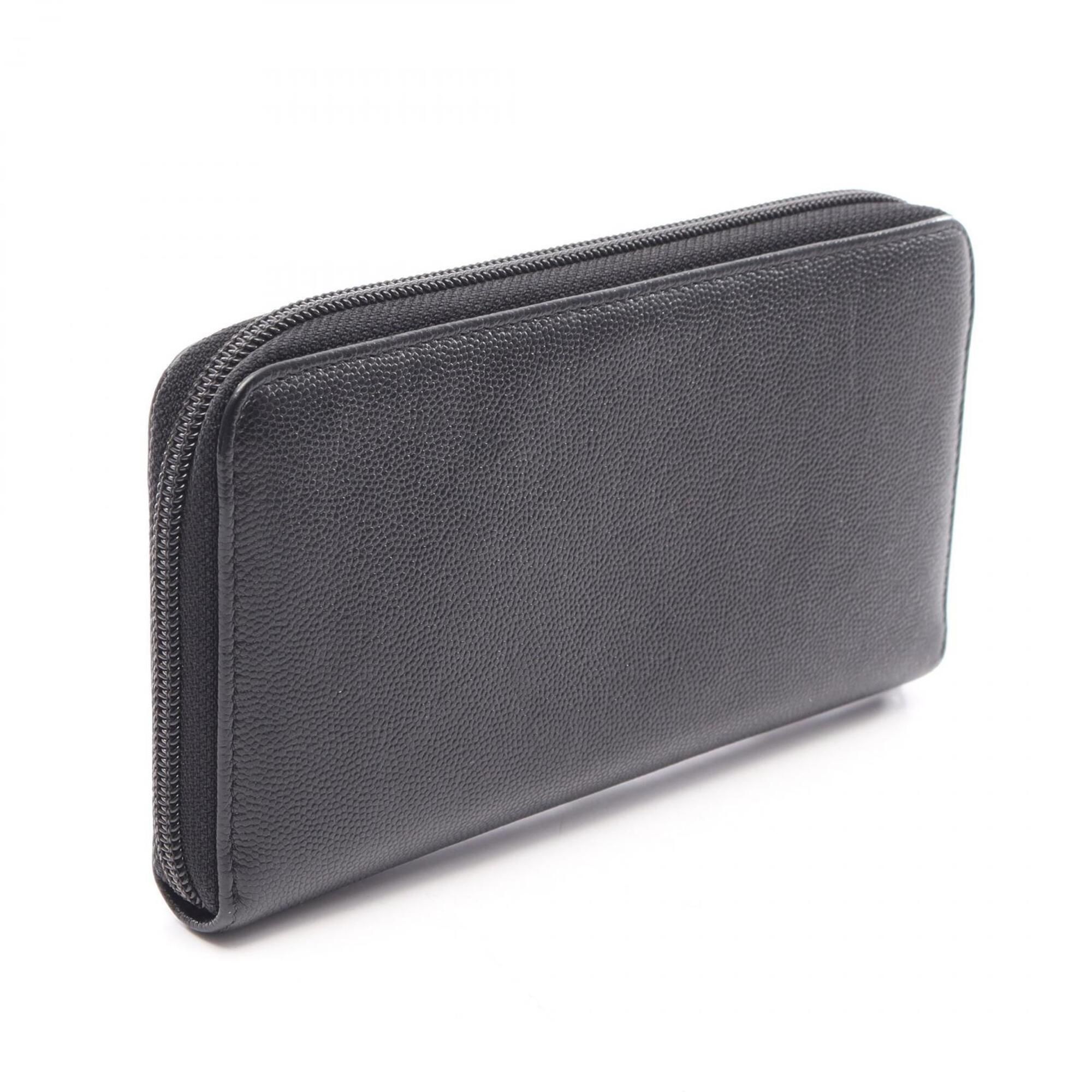 Grained Calfskin Long Wallet (Bi-Fold) (Pre-Owned) - Chanel - Modalova