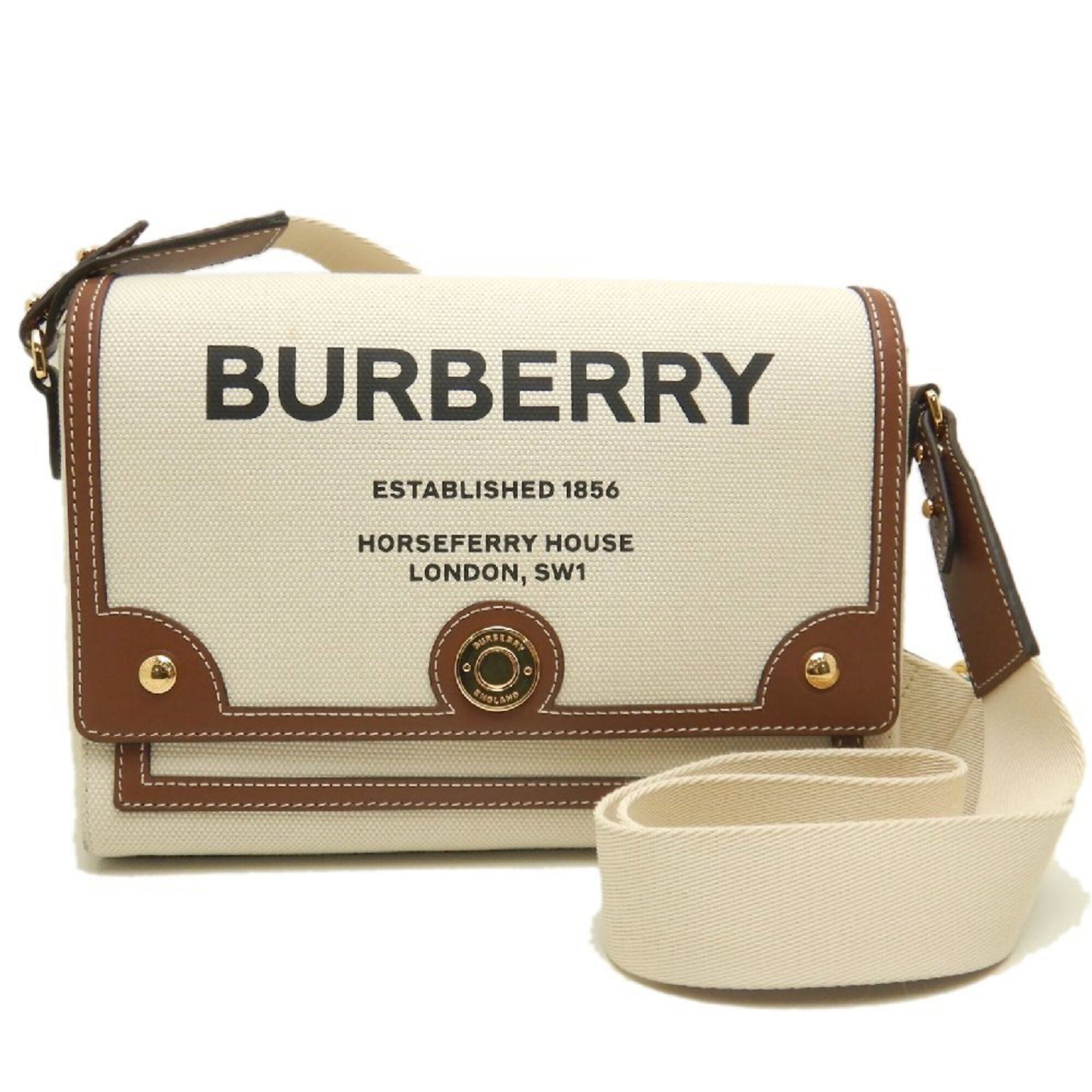 Canvas Leather Shoulder Bag (Pre-Owned) - Burberry - Modalova