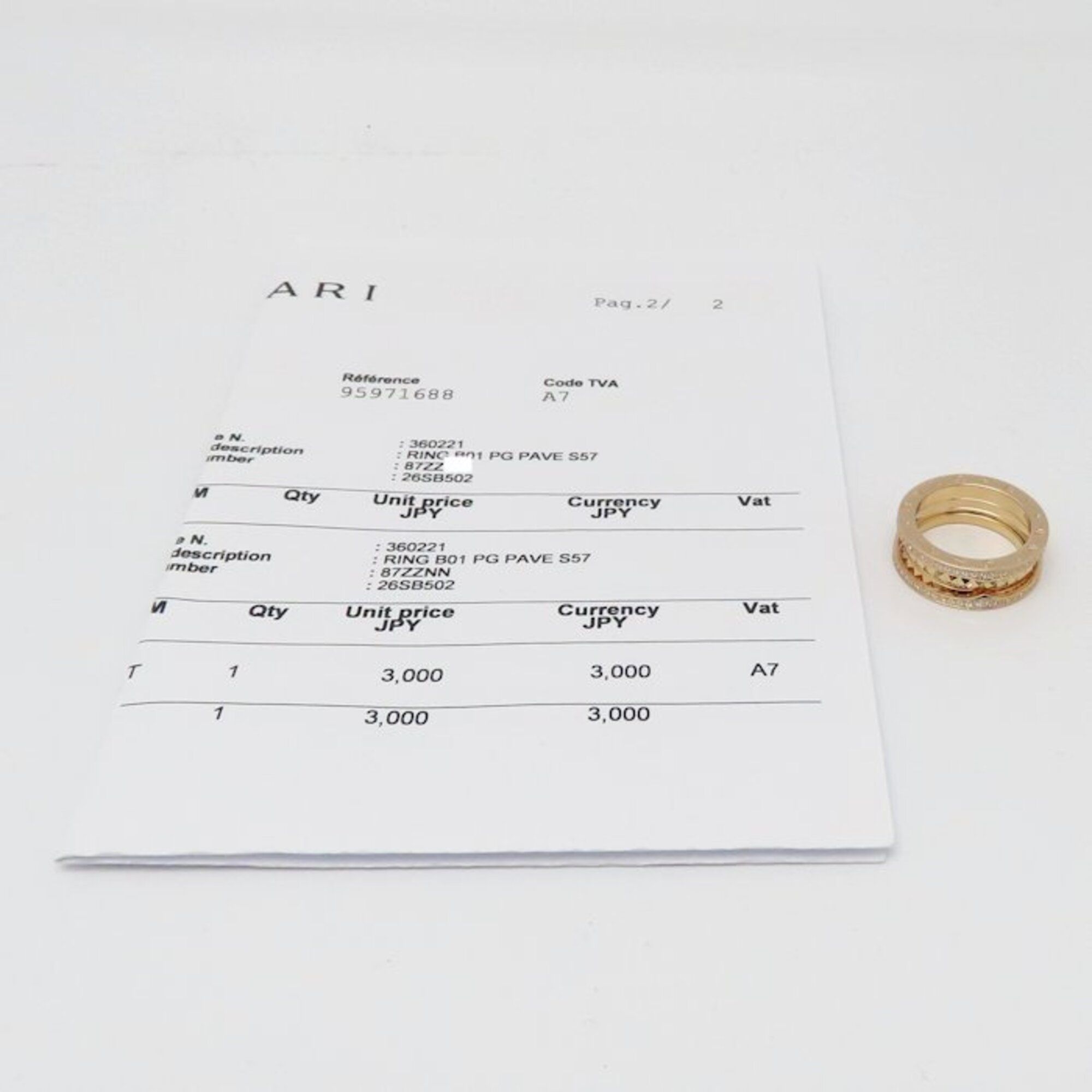 B.Zero1 Pink Gold (18K) Band Ring (Pre-Owned) - Bvlgari - Modalova