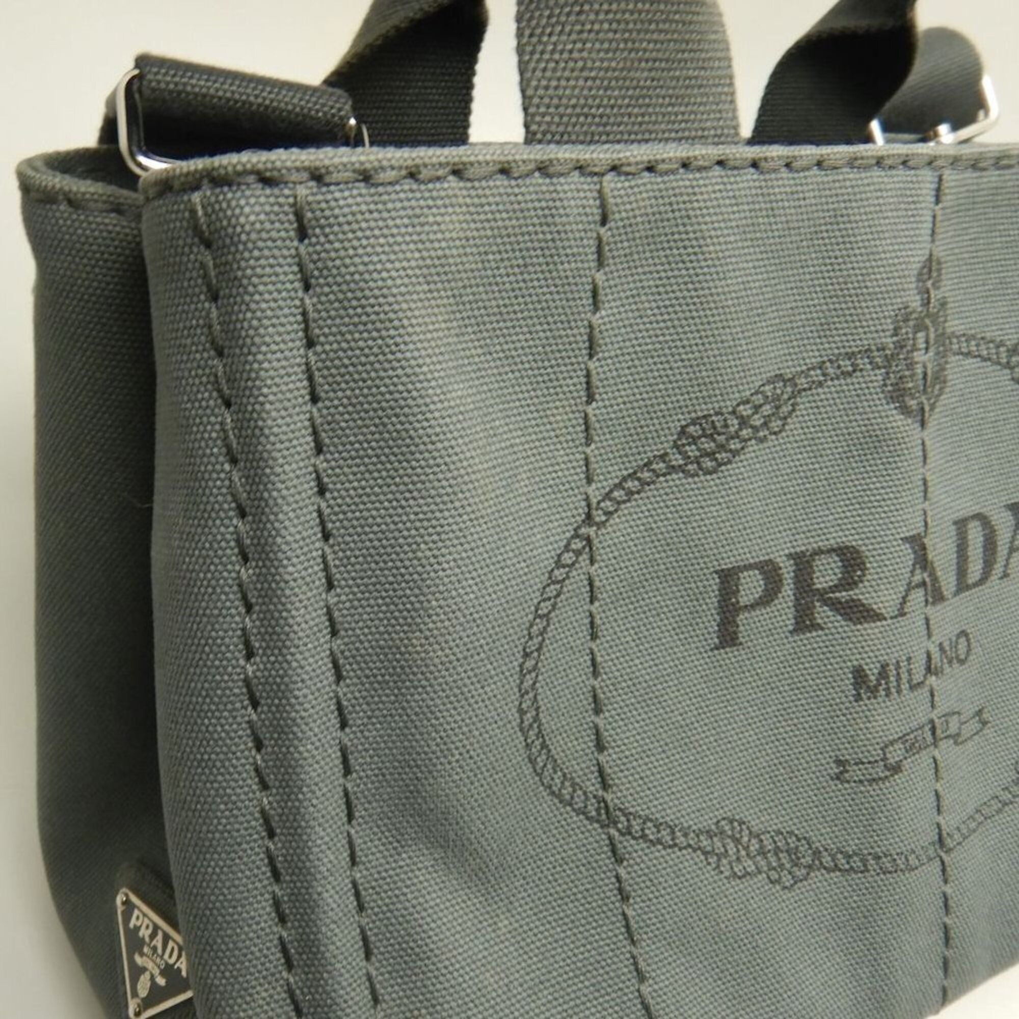 Canapa Canvas Tote Bag (Pre-Owned) - Prada - Modalova