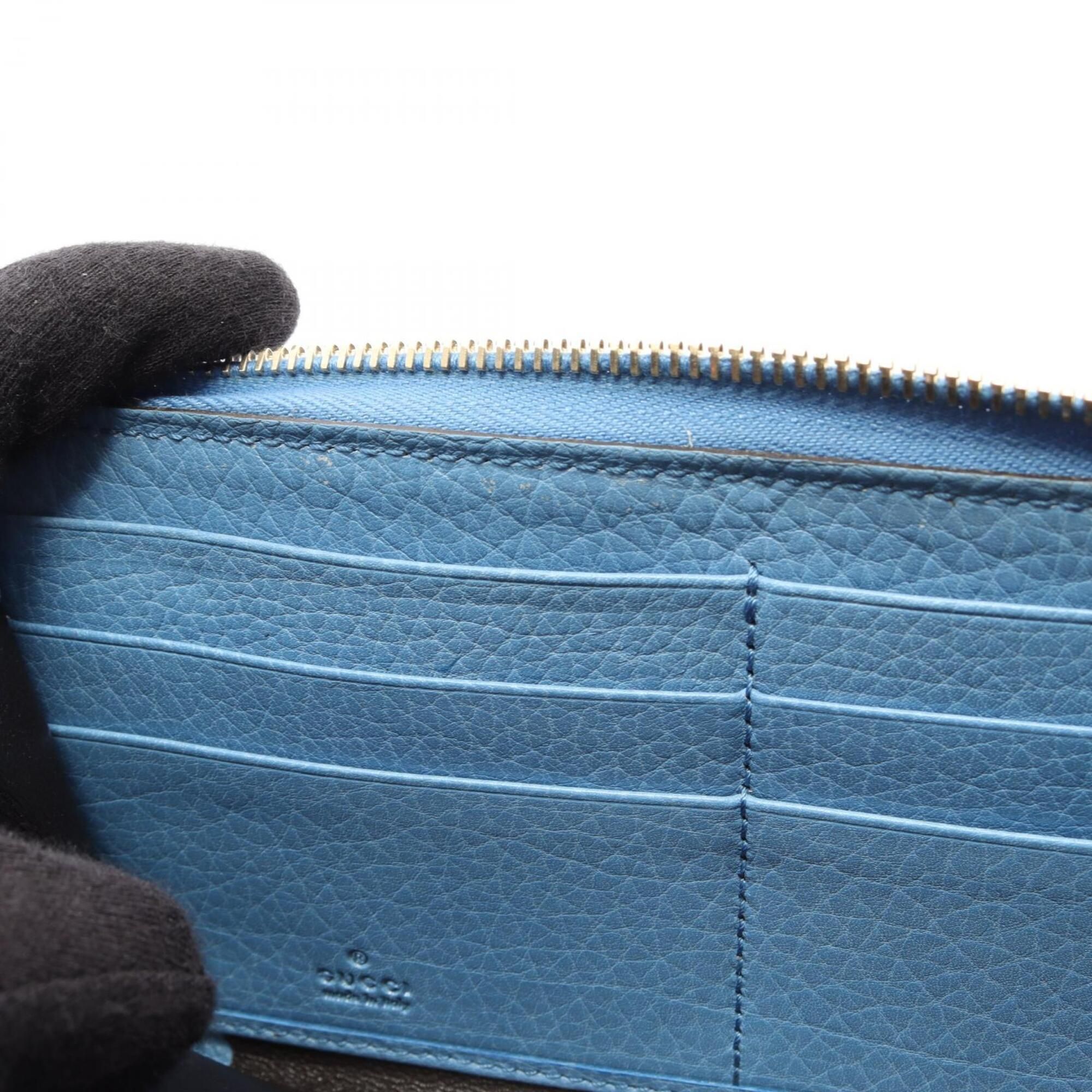Leather Long Wallet (Bi-Fold) (Pre-Owned) - Gucci - Modalova