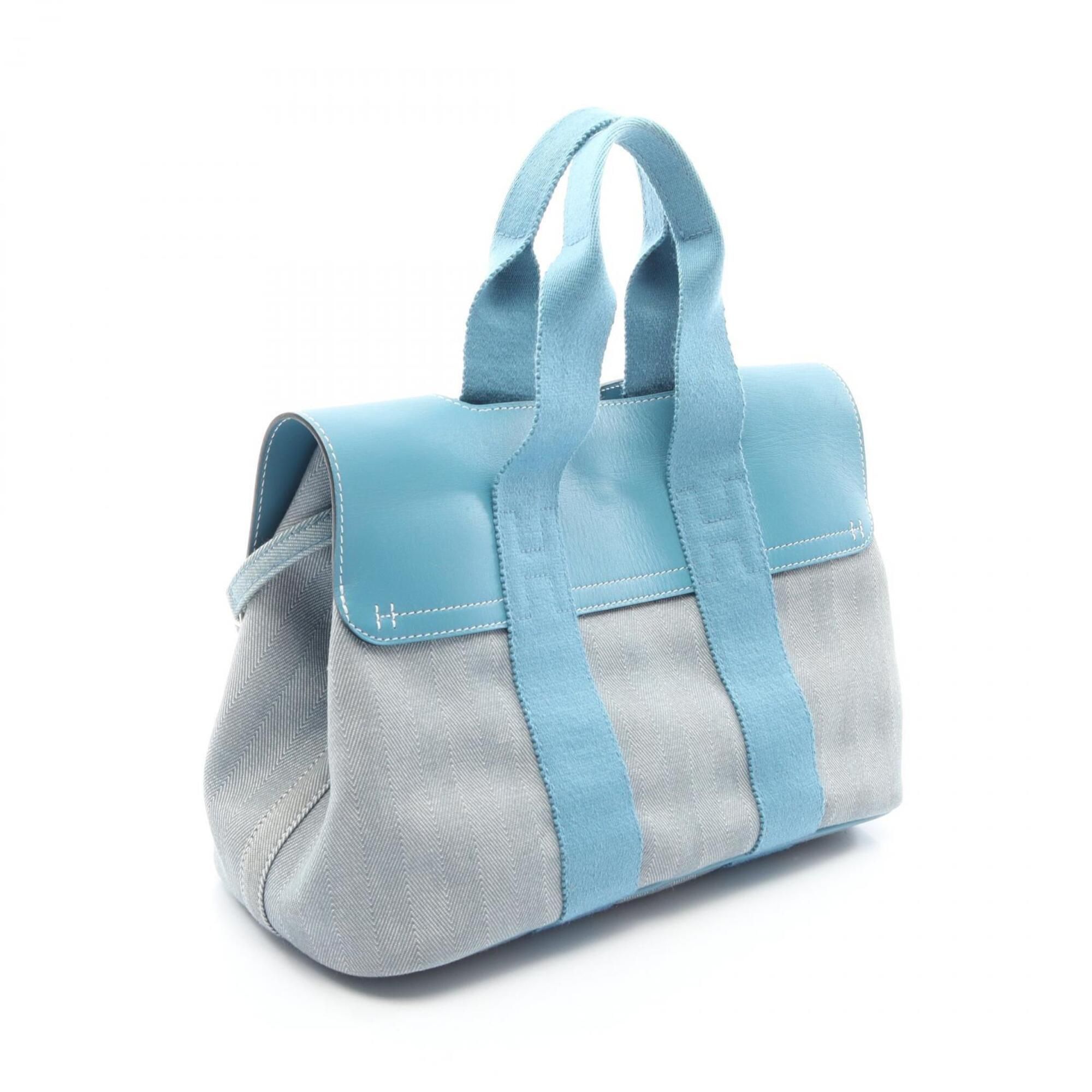 Toile Chevron Swift Leather Handbag (Pre-Owned) - Hermes - Modalova