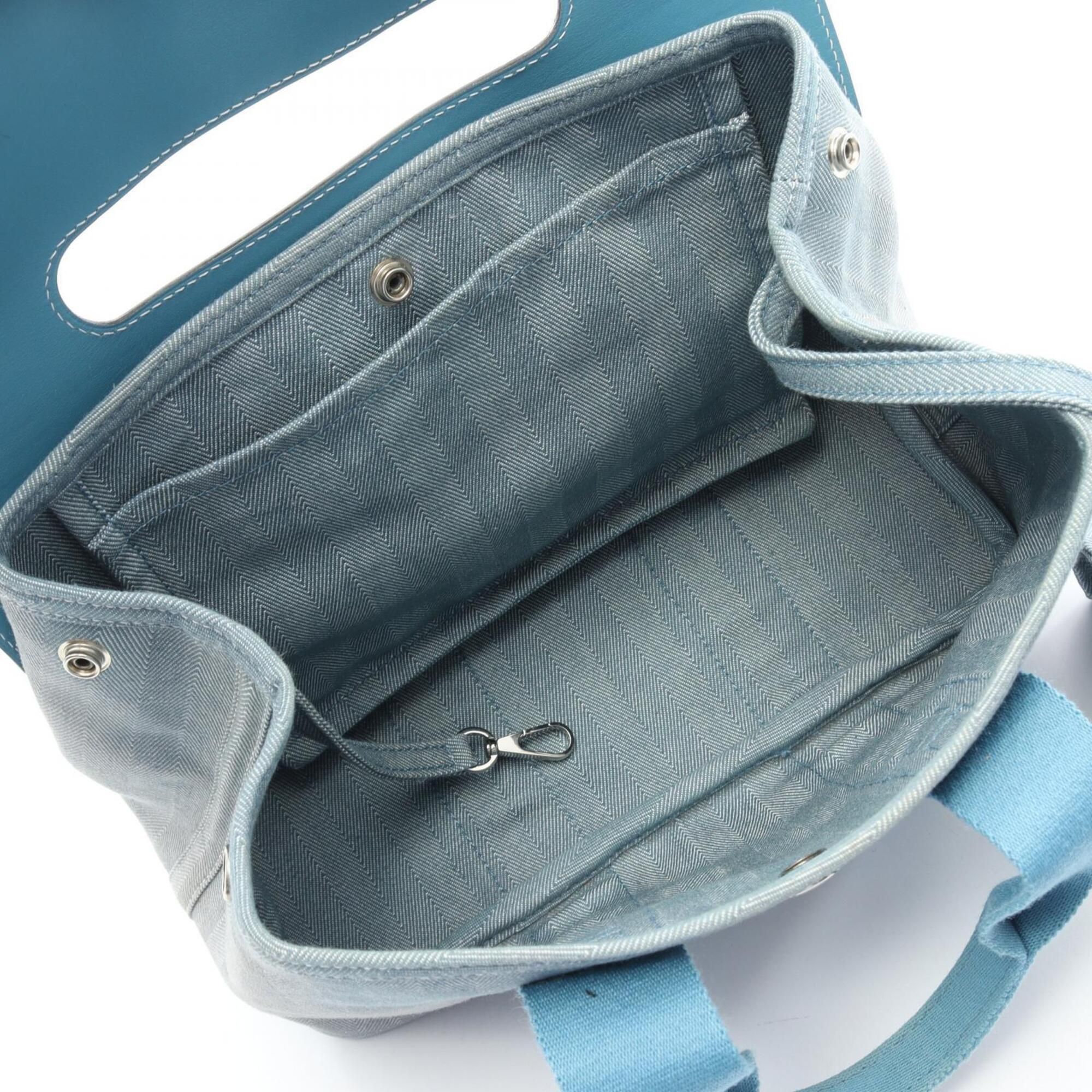 Toile Chevron Swift Leather Handbag (Pre-Owned) - Hermes - Modalova