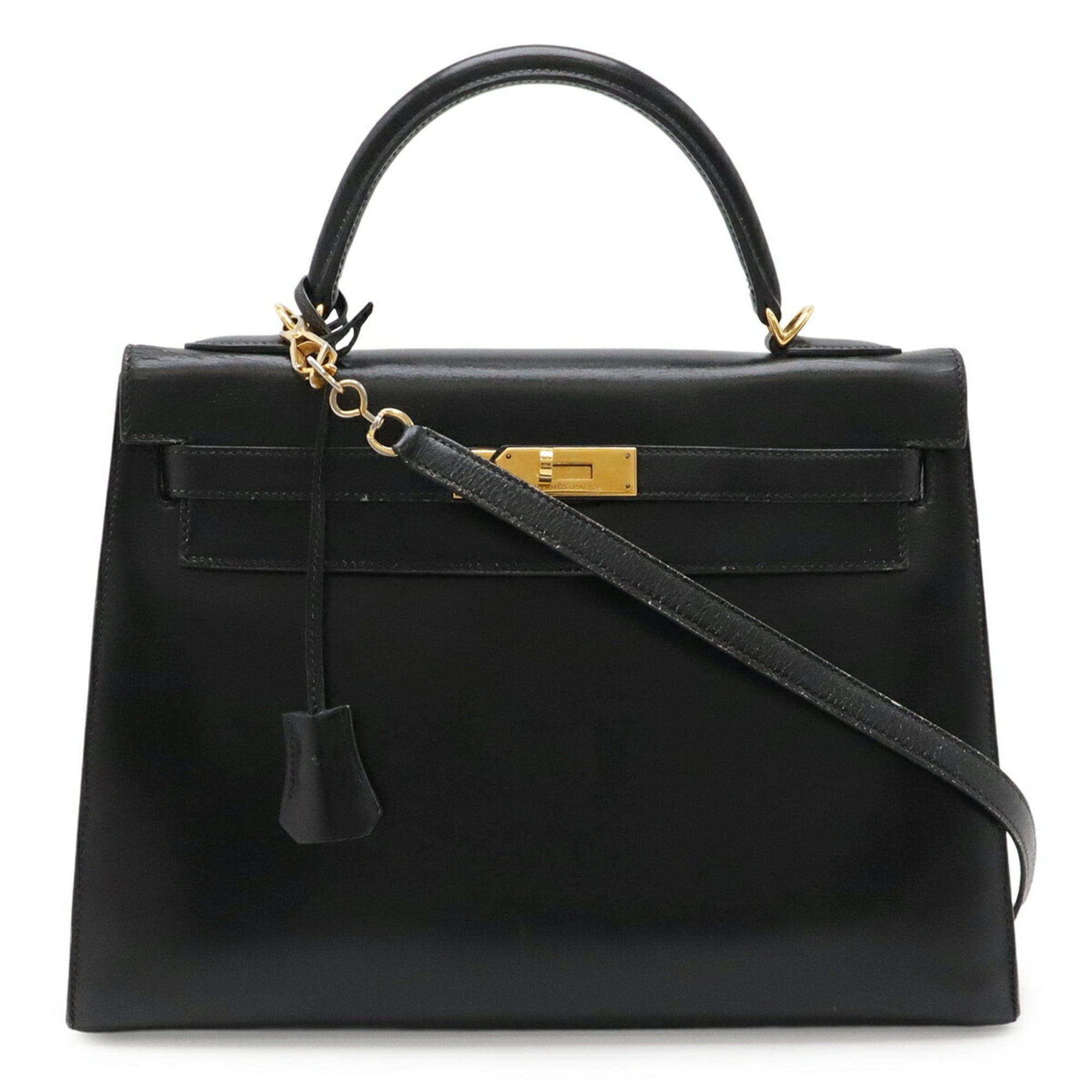 Box Calf Leather Handbag (Pre-Owned) - Hermes - Modalova