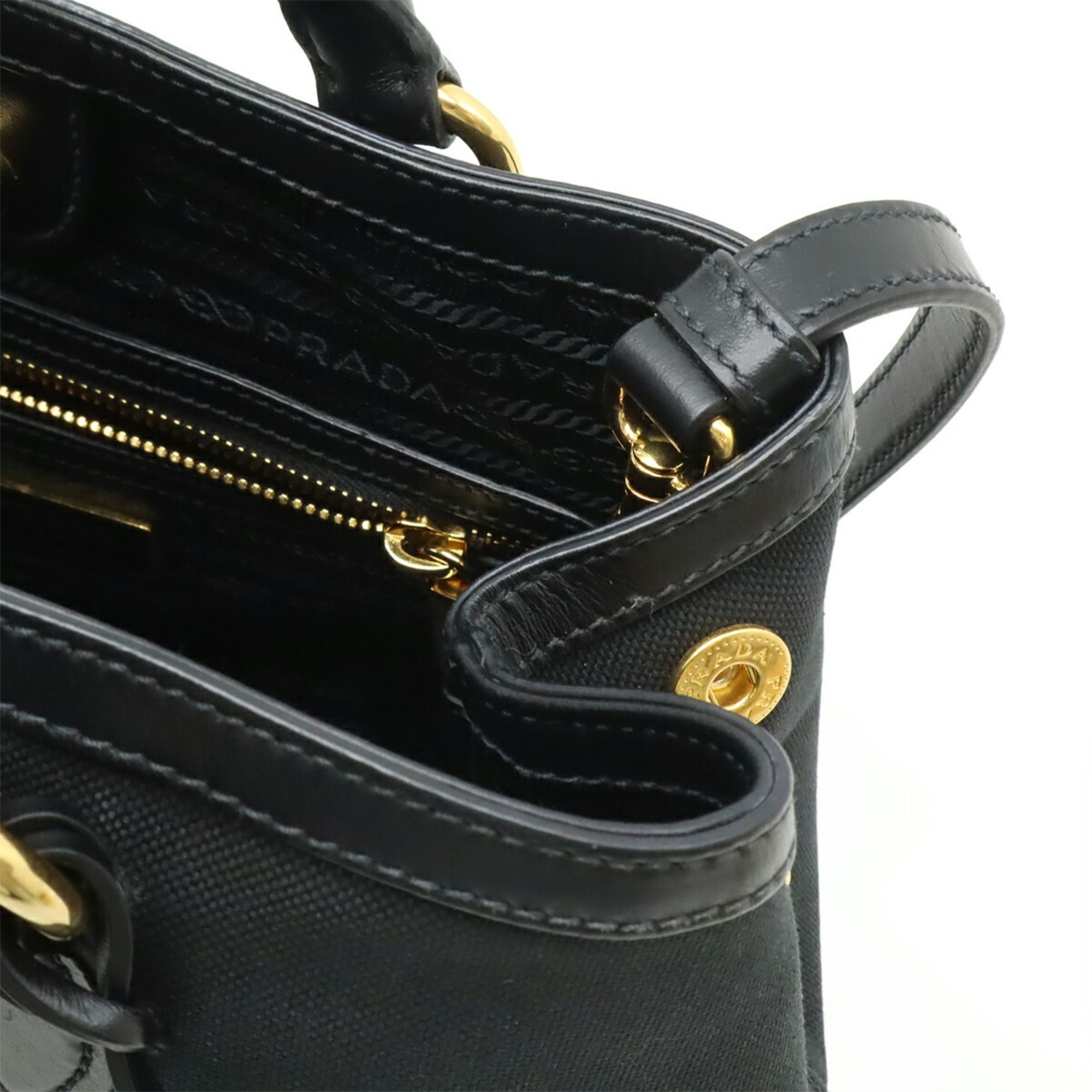 Canvas Leather Handbag Shoulder Bag (Pre-Owned) - Prada - Modalova