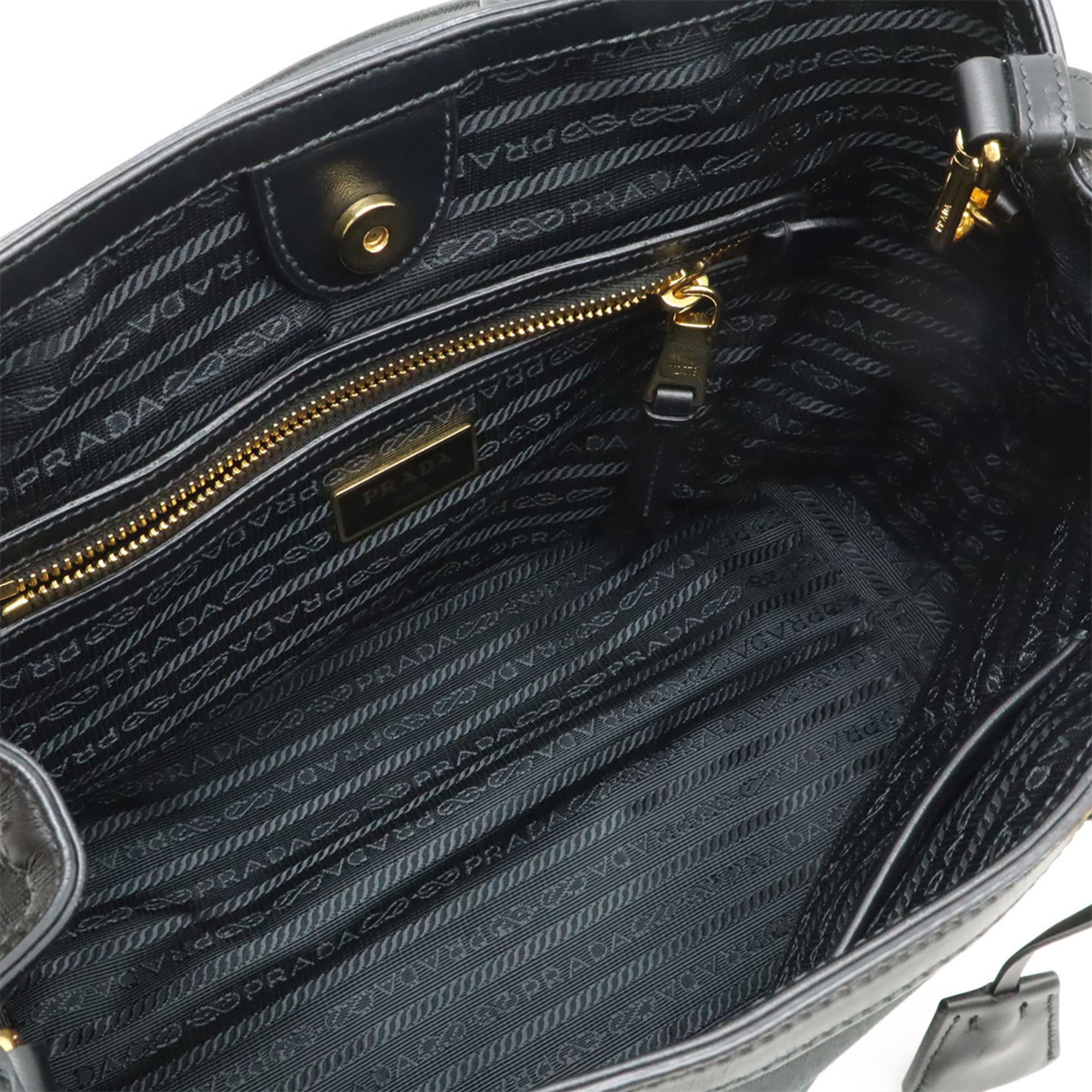 Canvas Leather Handbag Shoulder Bag (Pre-Owned) - Prada - Modalova