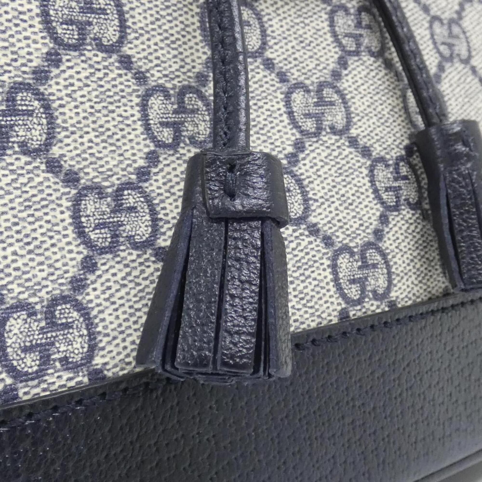 Gg Supreme Leather Backpack (Pre-Owned) - Gucci - Modalova