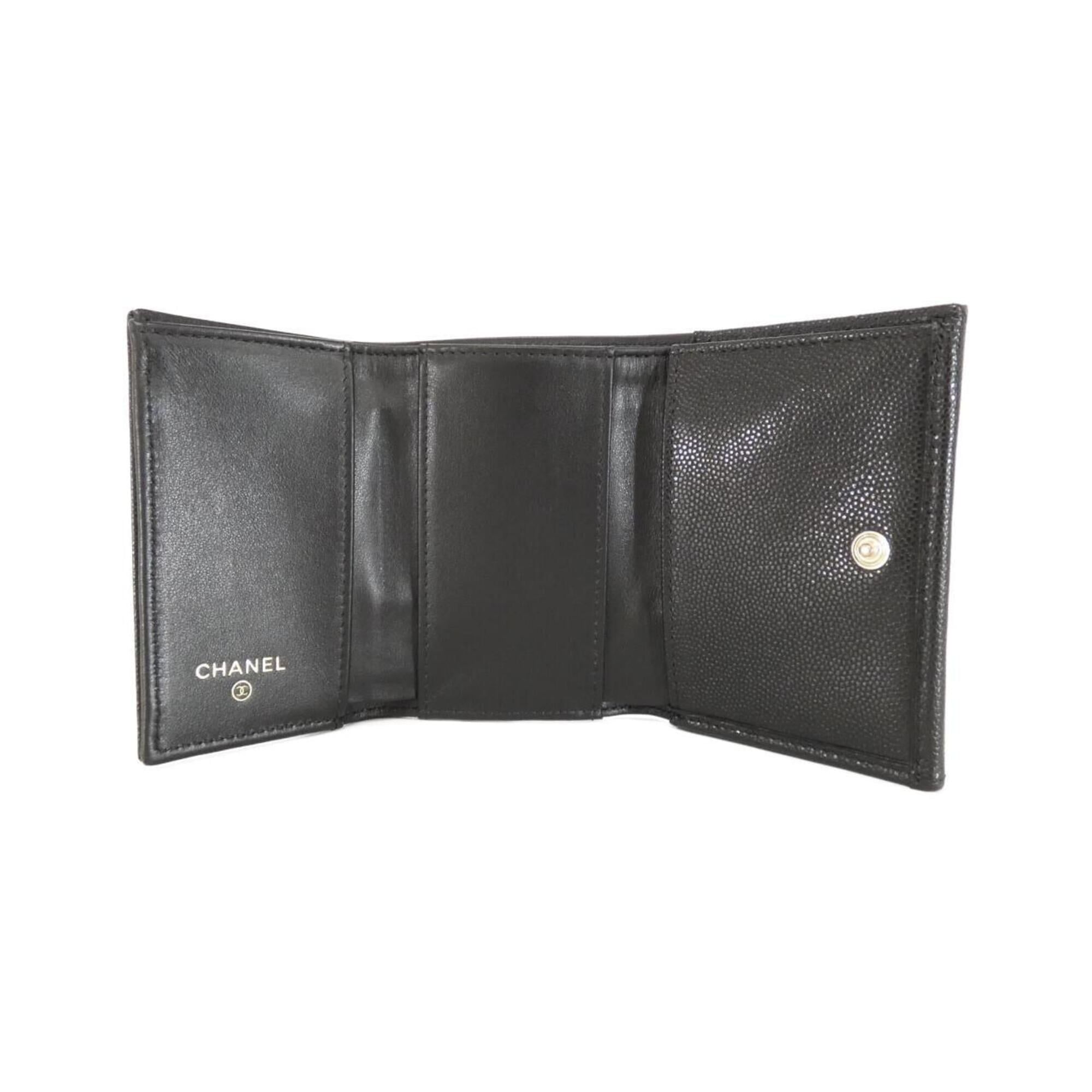 Grained Calfskin Wallet (Tri-Fold) (Pre-Owned) - Chanel - Modalova