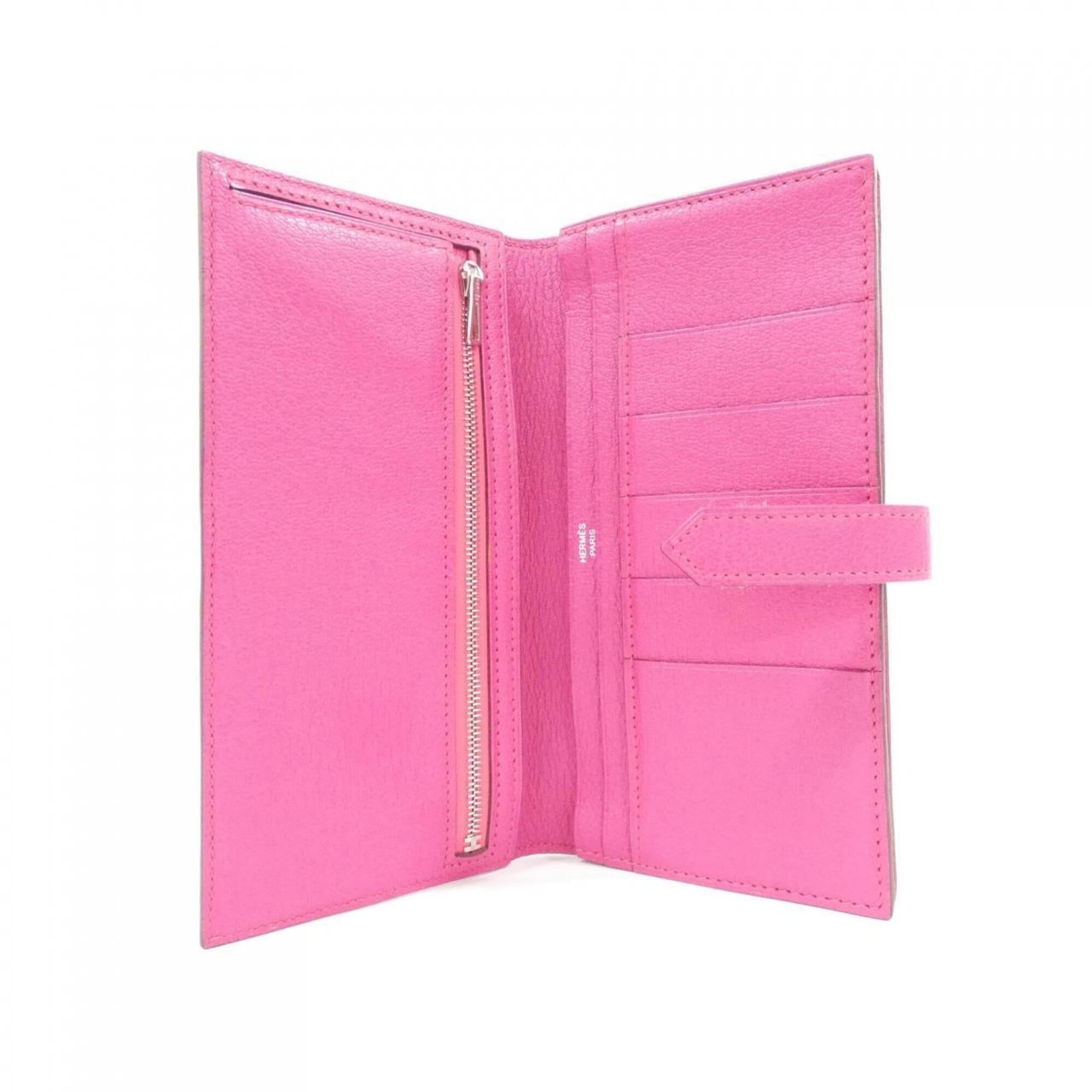 Chevre Leather Long Wallet (Bi-Fold) (Pre-Owned) - Hermes - Modalova