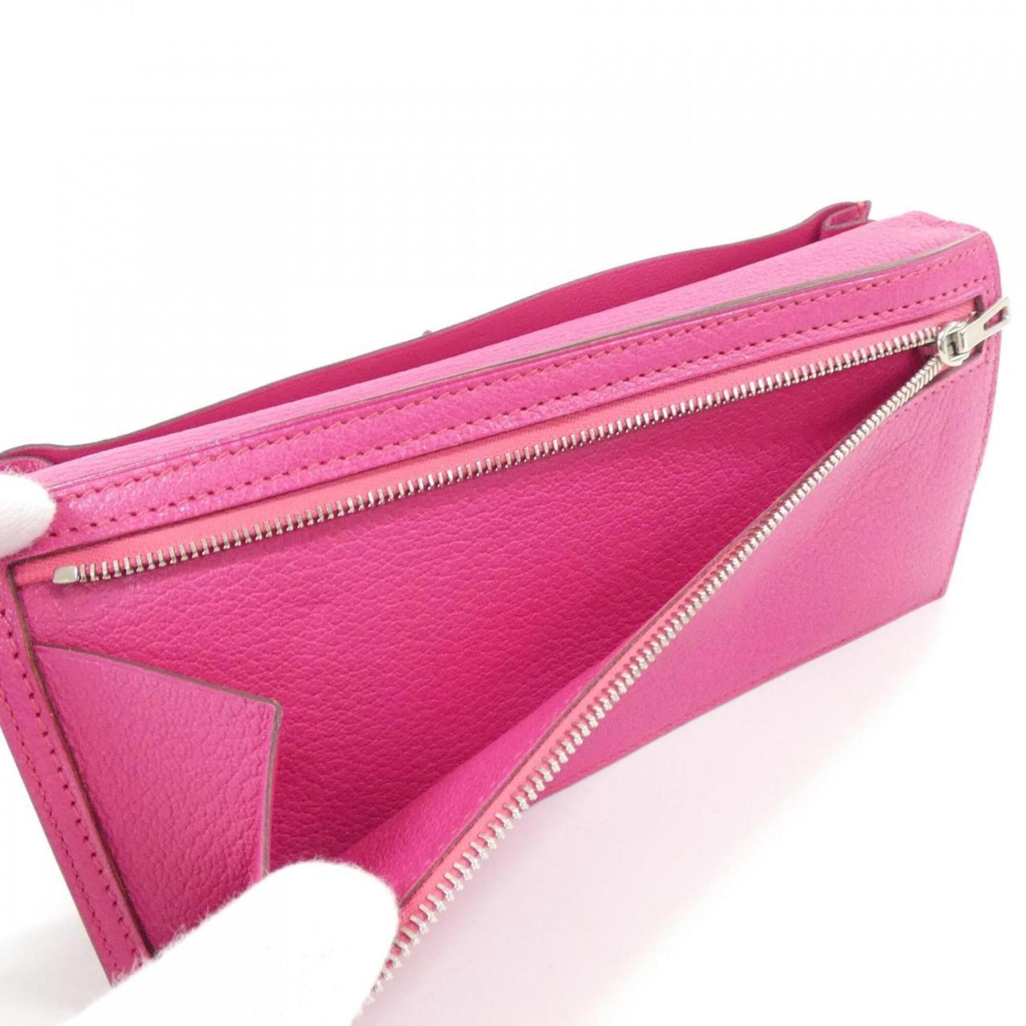 Chevre Leather Long Wallet (Bi-Fold) (Pre-Owned) - Hermes - Modalova
