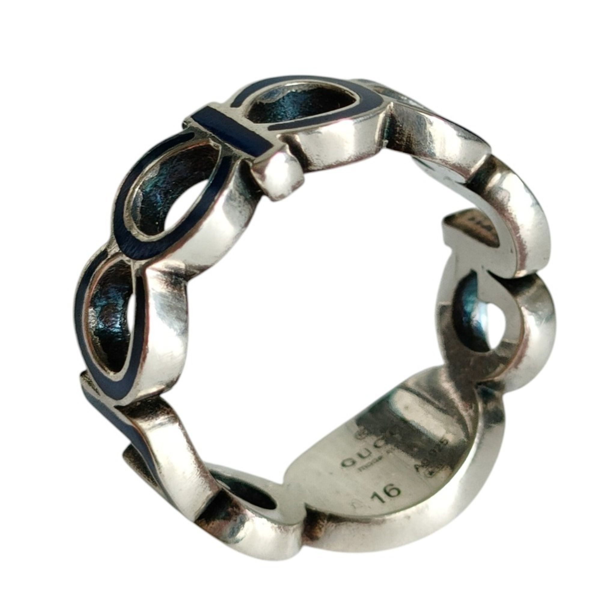 Silver 925 Band Ring (Pre-Owned) - Gucci - Modalova