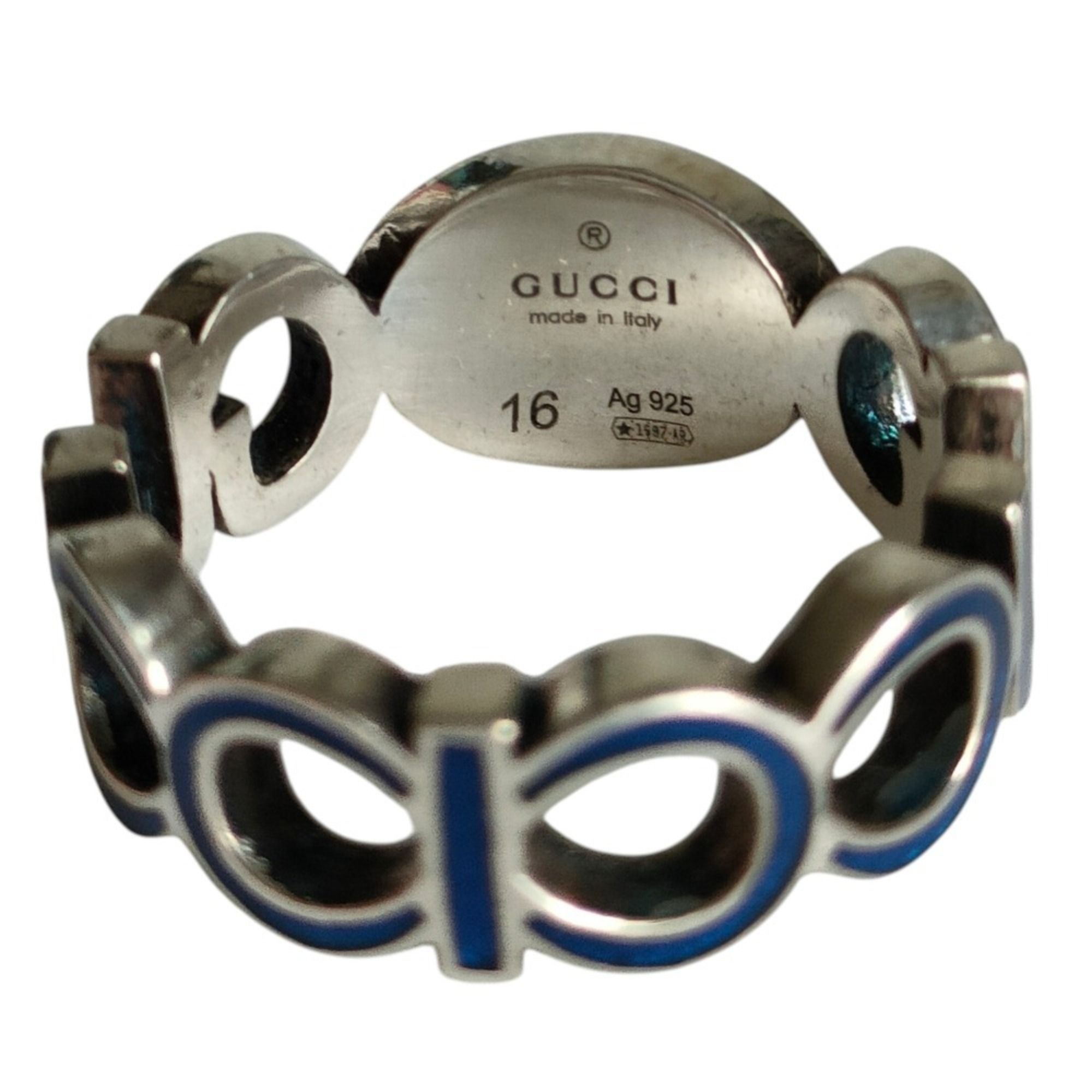 Silver 925 Band Ring (Pre-Owned) - Gucci - Modalova