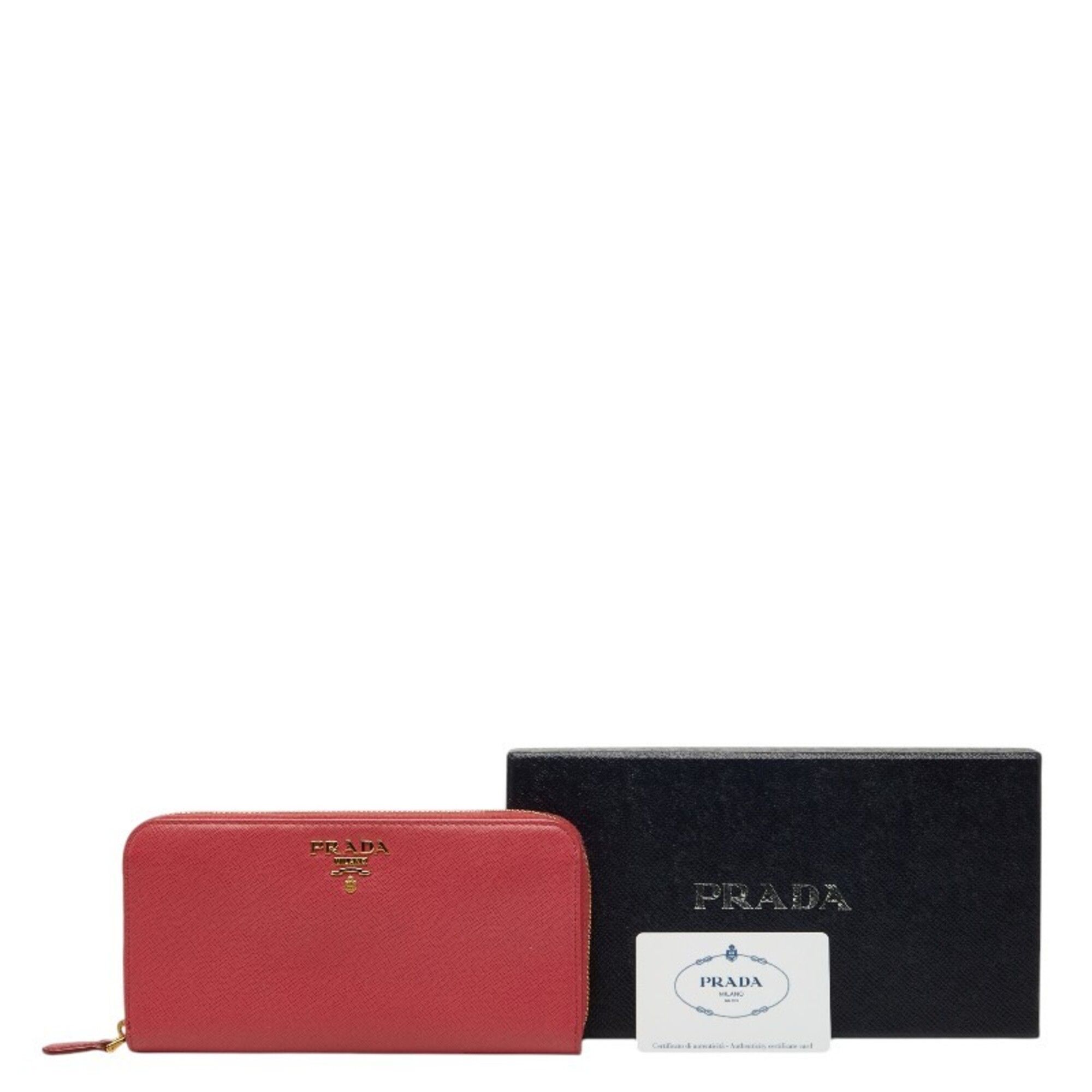 Leather Long Wallet (Bi-Fold) (Pre-Owned) - Prada - Modalova