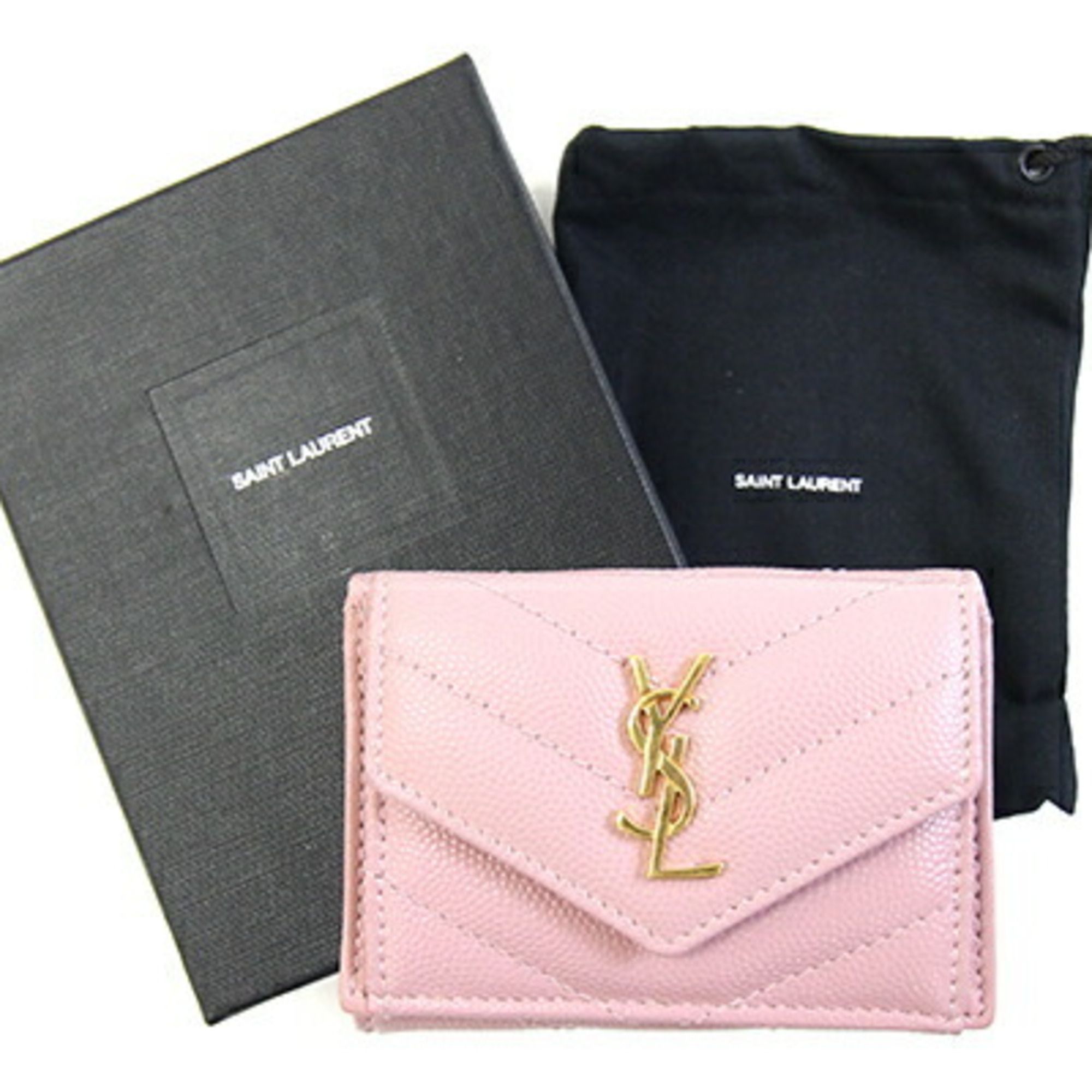 Leather Wallet (Tri-Fold) (Pre-Owned) - Saint Laurent - Modalova