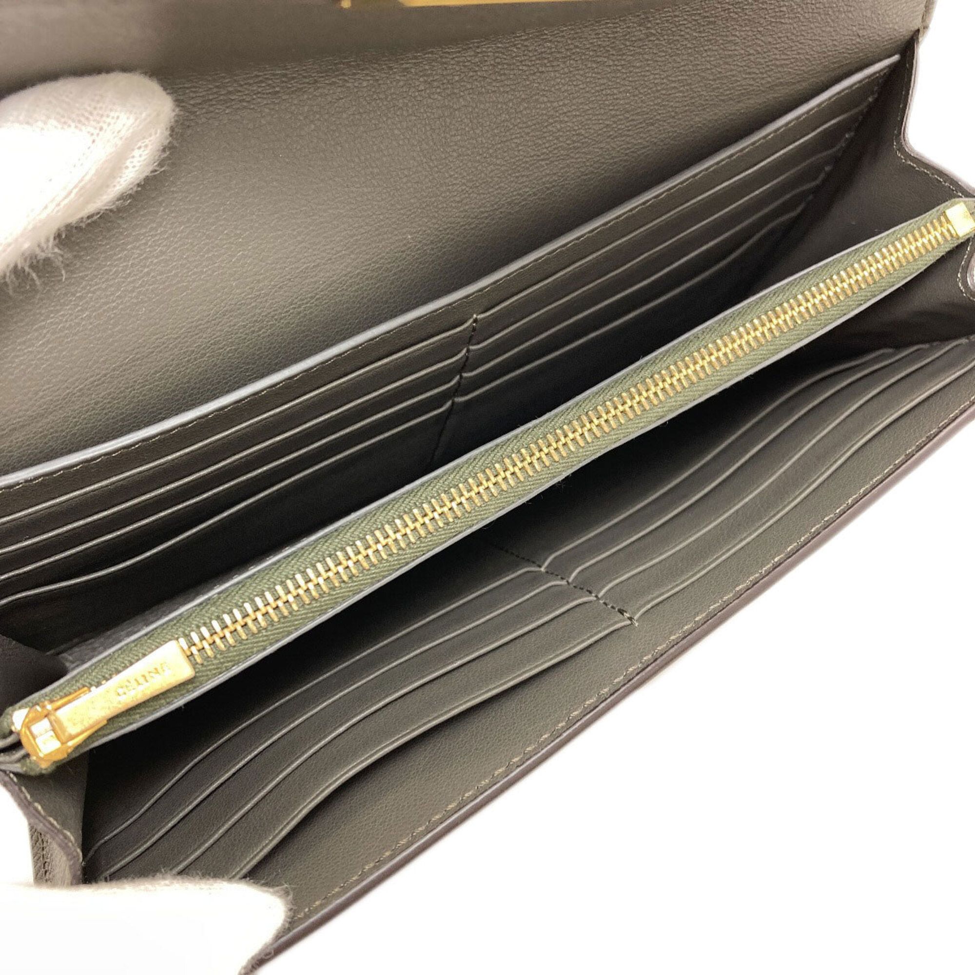 Leather Long Wallet (Bi-Fold) (Pre-Owned) - Celine - Modalova