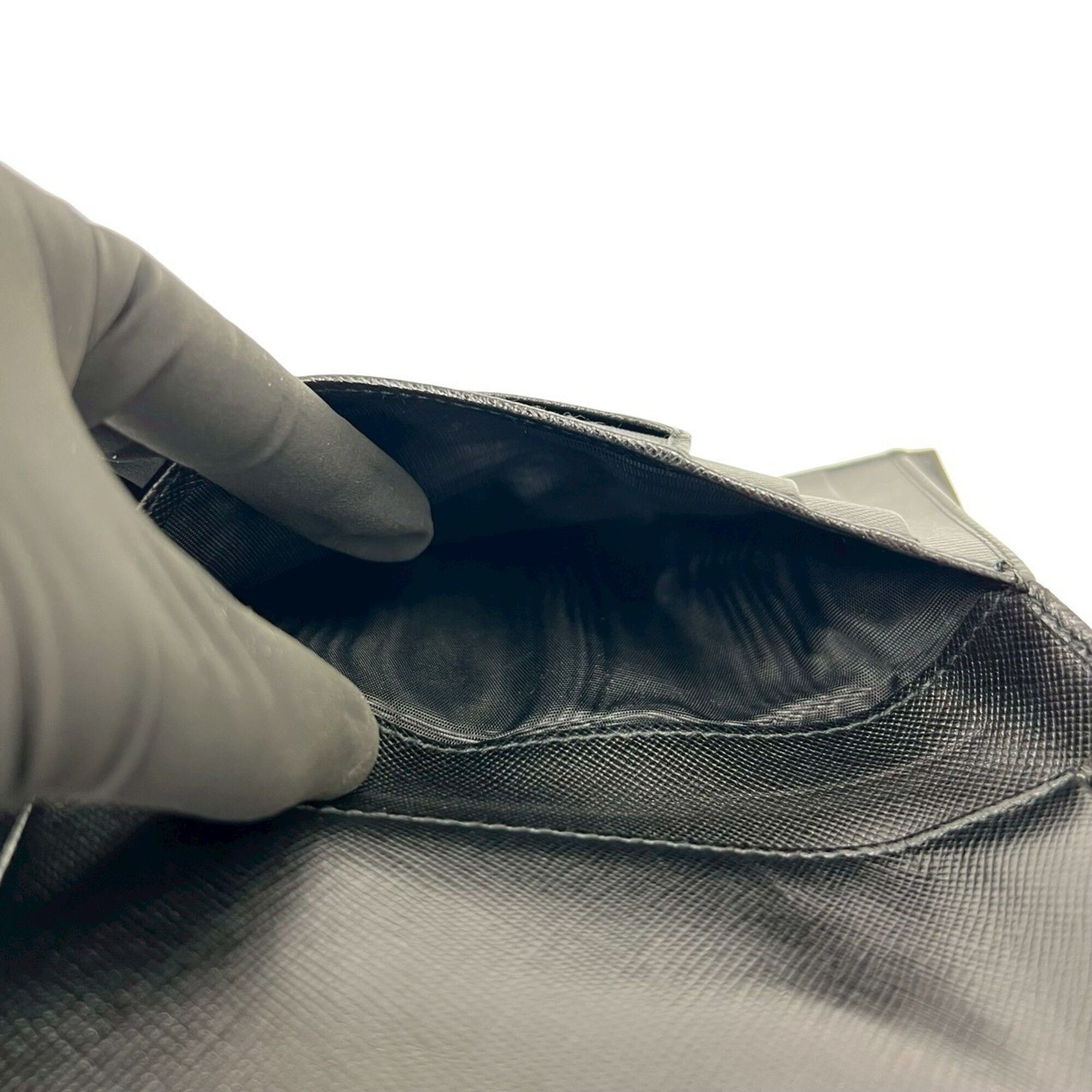 Nylon Leather Wallet (Tri-Fold) (Pre-Owned) - Prada - Modalova