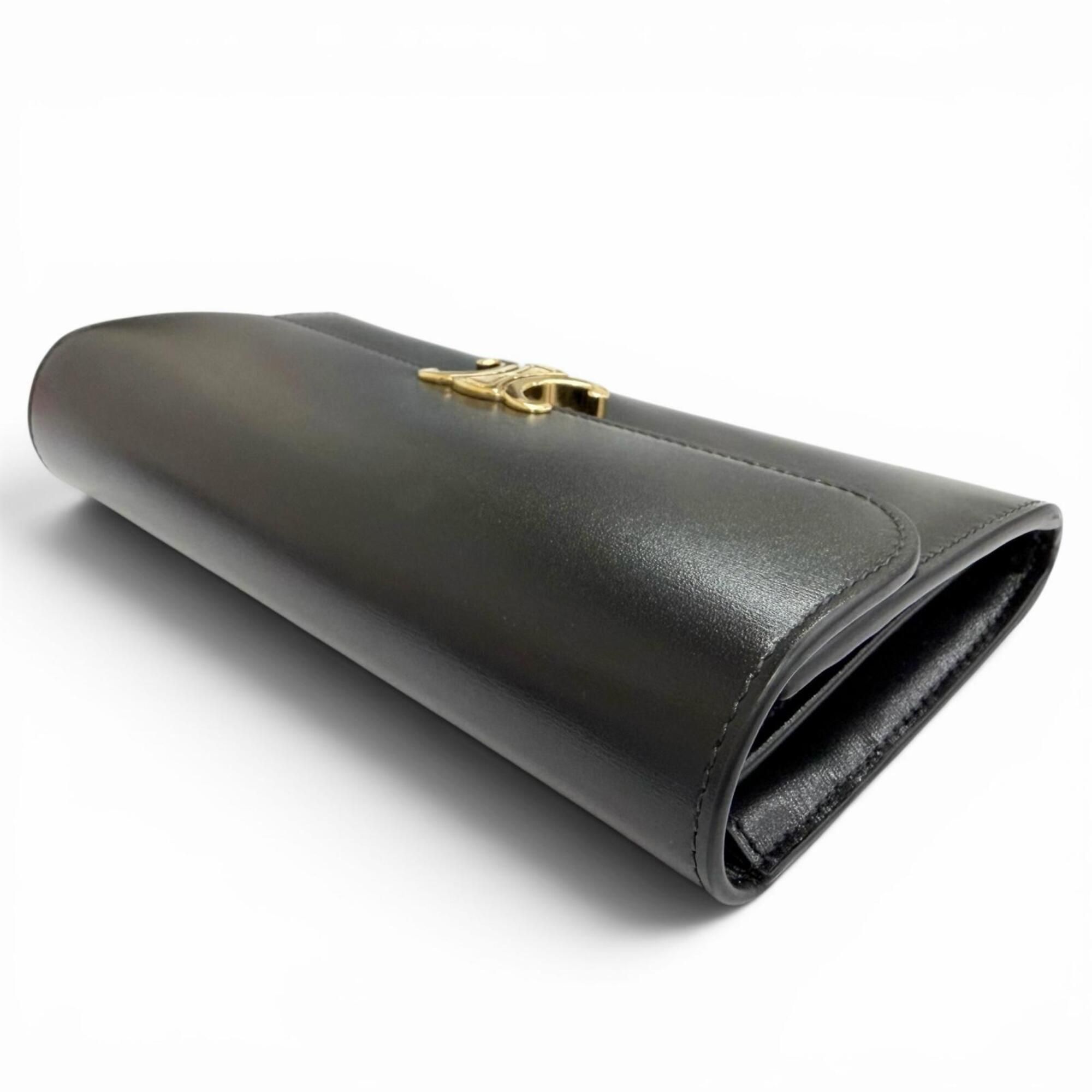 Leather Long Wallet (Bi-Fold) (Pre-Owned) - Celine - Modalova