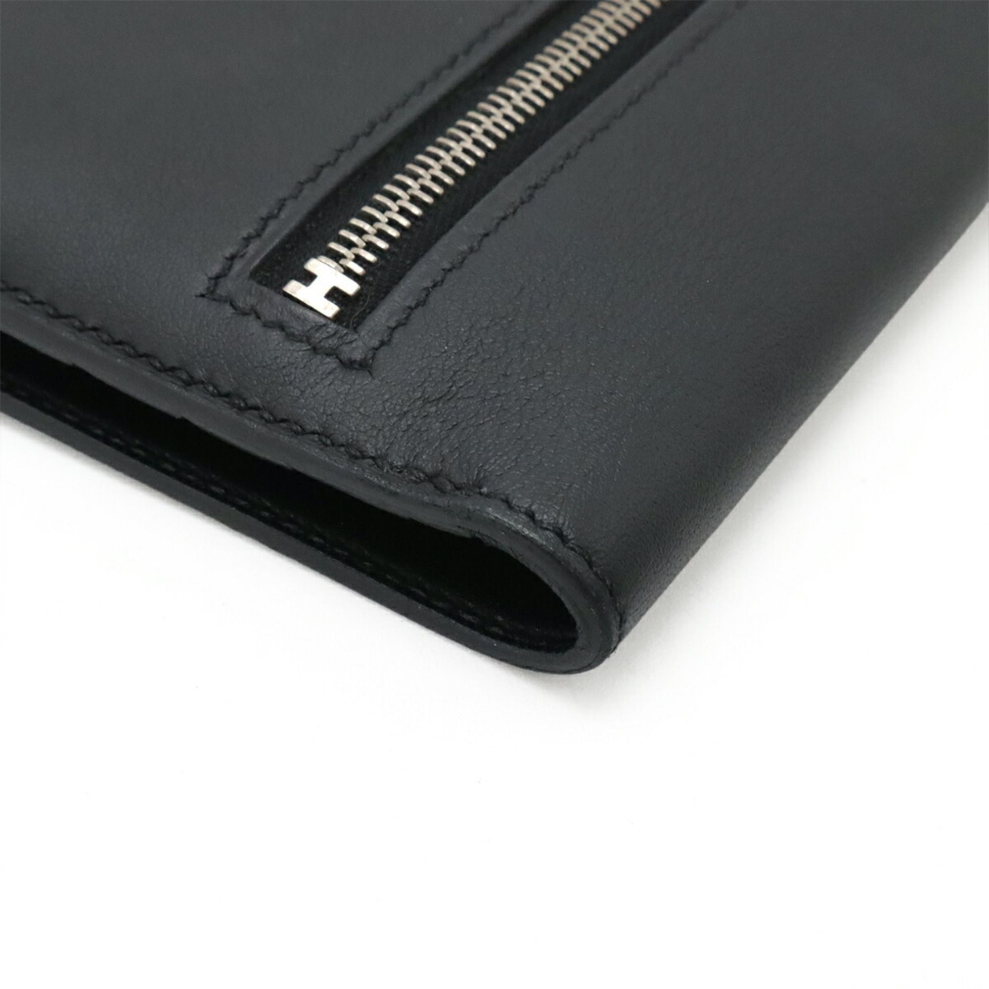 Swift Leather Long Wallet (Bi-Fold) (Pre-Owned) - Hermes - Modalova